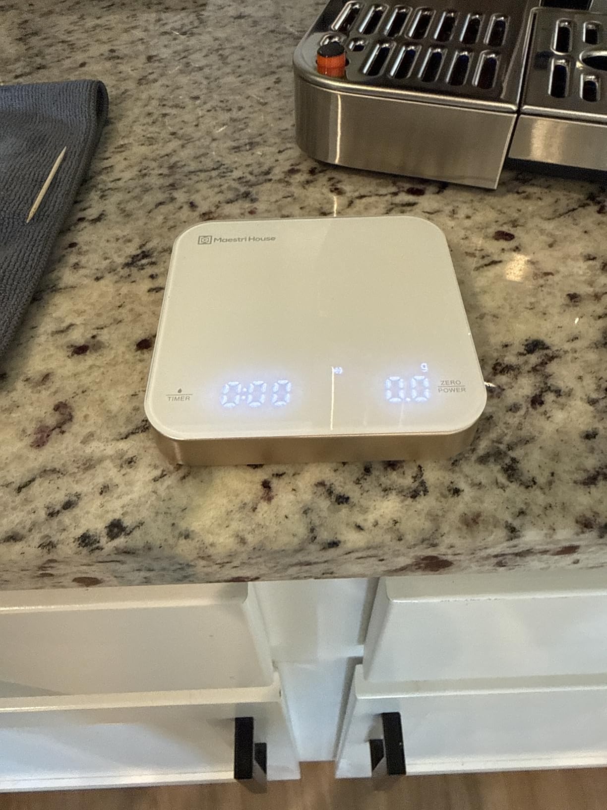Maestri House S2 Espresso Coffee Scale with Timer 0.1g Precision Shot Scale customer photo 2