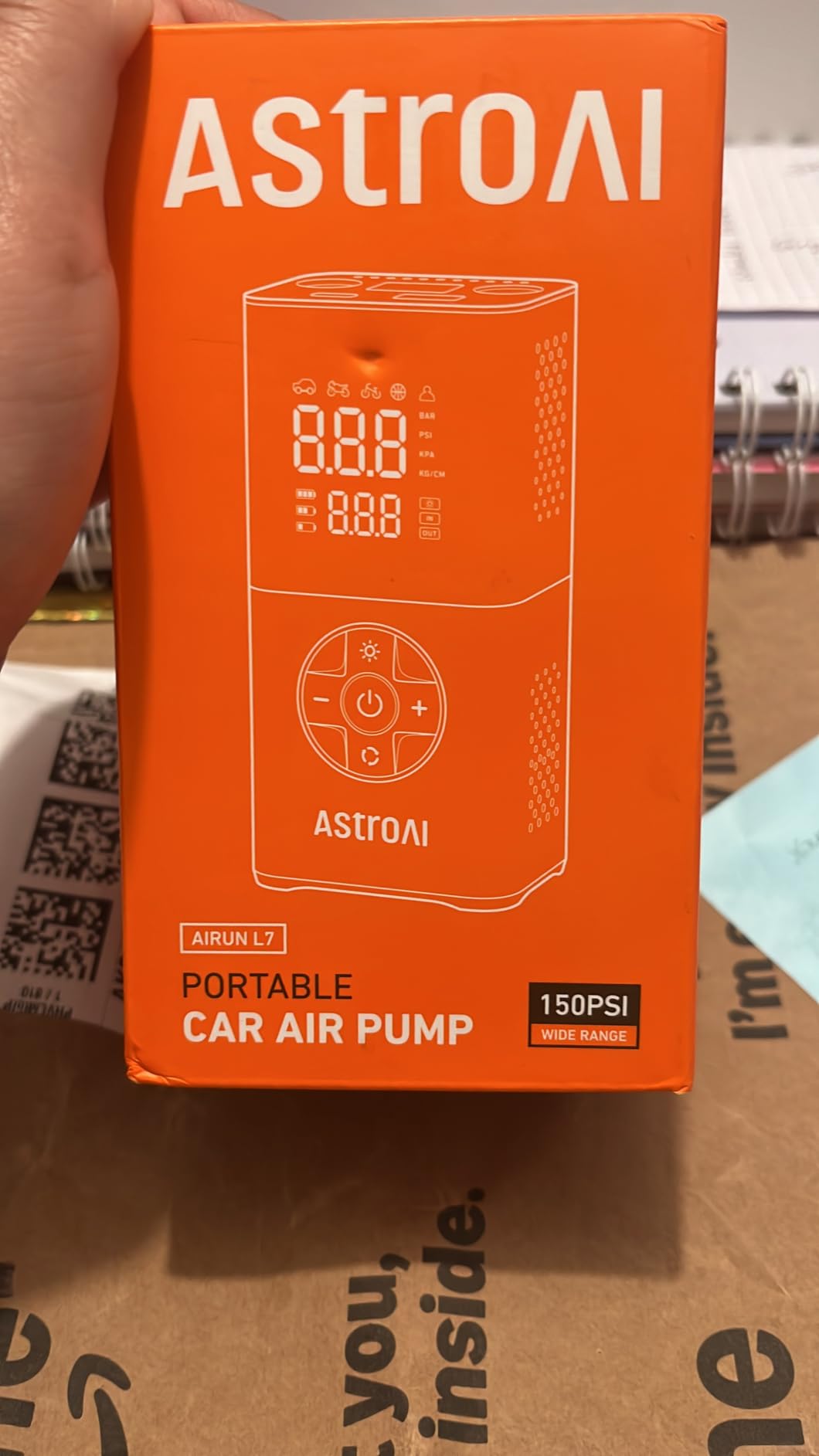 AstroAI L7 Tire Inflator Portable Air Compressor,150 PSI Cordless Bike Pump customer photo 2