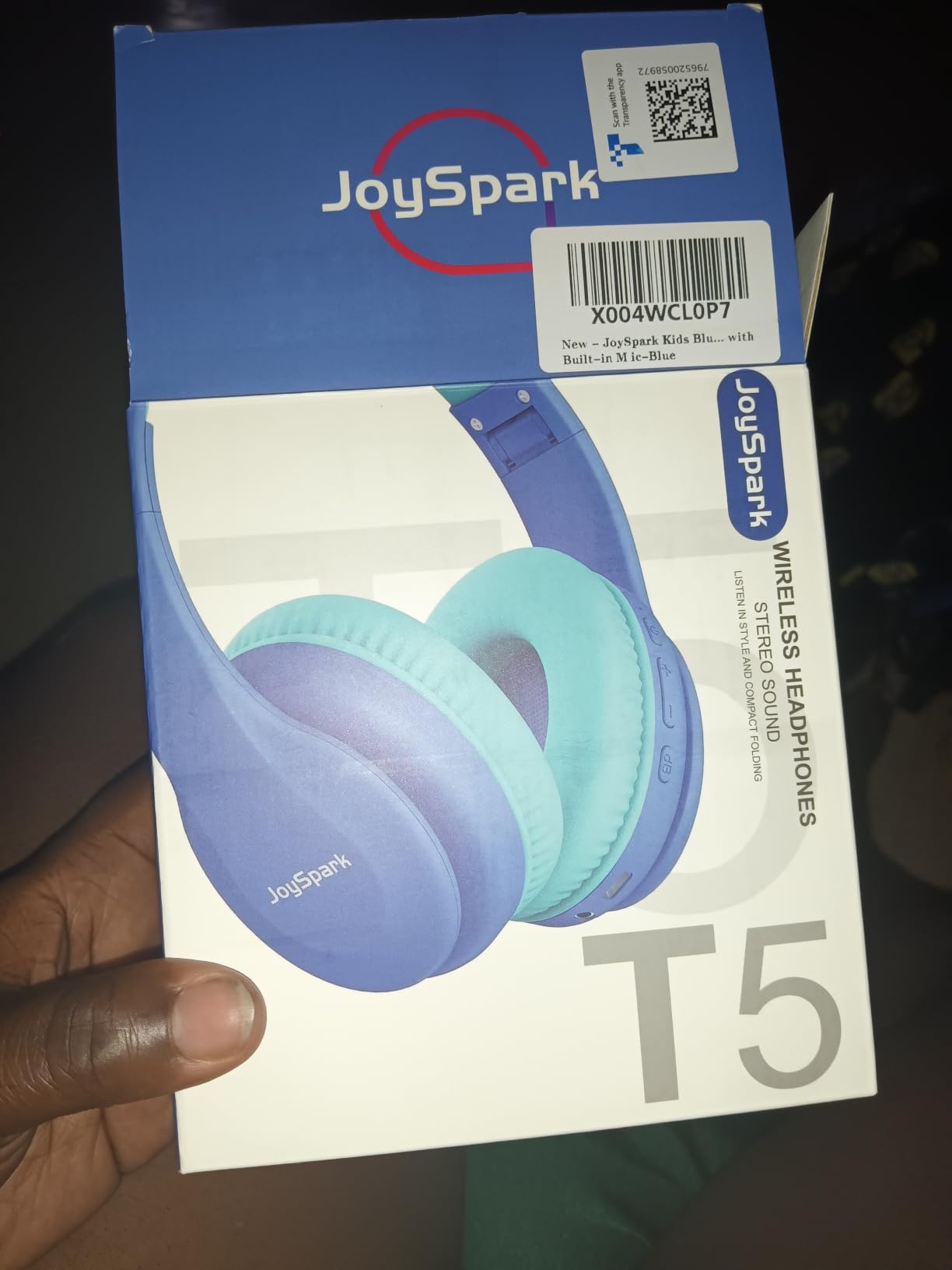 JoySpark Kids Bluetooth Headphones, Lightweight Wireless Headphones for Kids, 85/94dB Volume Limited, 60 Hours Playtime, Bluetooth 5.3, Over-Ear Toddler Headsets with Built-in Mic-Purple customer photo 1