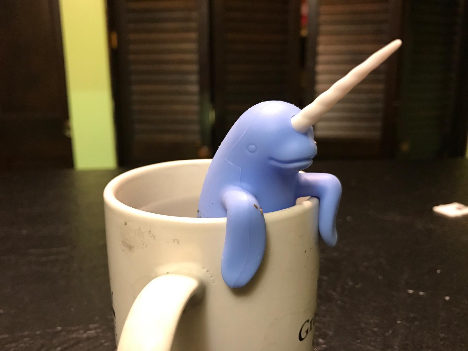 Genuine Fred RELAXOLOTL Tea Infuser, Cute Axolotl Design, For Loose Leaf Tea, Flexible, Easy to Clean Silicone, Fun Gift for Tea Lovers, Clever Kitchen Gadget customer photo 1