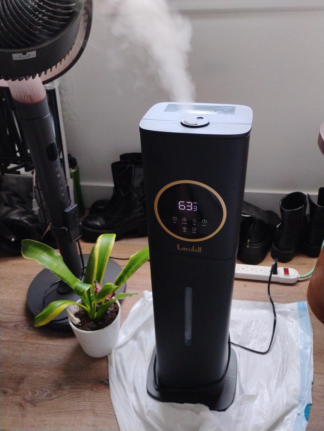 Lacidoll 8L Large Humidifier for Bedroom Large Room Home 800 sq ft, Black customer photo 1