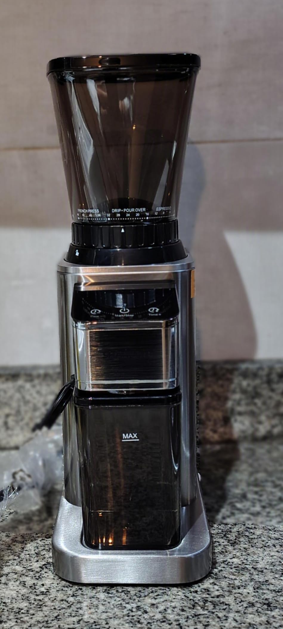 SHARDOR Conical Burr Coffee Bean Grinder, Anti-Static, 48 Settings, Black customer photo 1