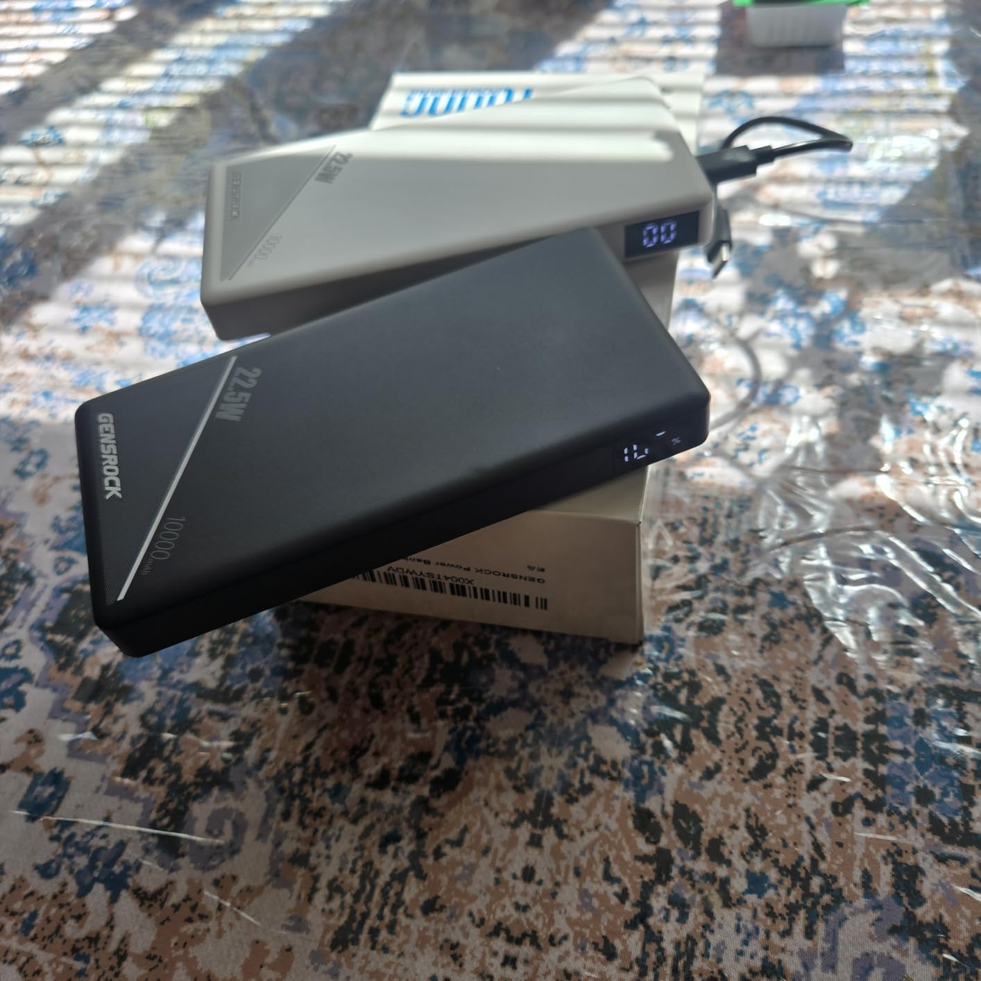 GENSROCK Portable Power Bank, 24,000mAh Portable Laptop Charger | 150W Peak AC Outlet, 8-Port Compatible with iPhone Series, MacBook, Dell, Samsung for Outdoor Camping Home Office Emergency. customer photo 1