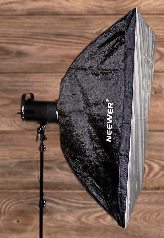 NEEWER 800Ws Studio Monolight Flash Light Kit (2 Pack), S101-400W 5600K Strobe Light with 150W Modeling Lamp/Bowens Mount/Softbox/Stand/Reflector/RT-16 Trigger/Bag for Portrait Product Photography customer photo 2