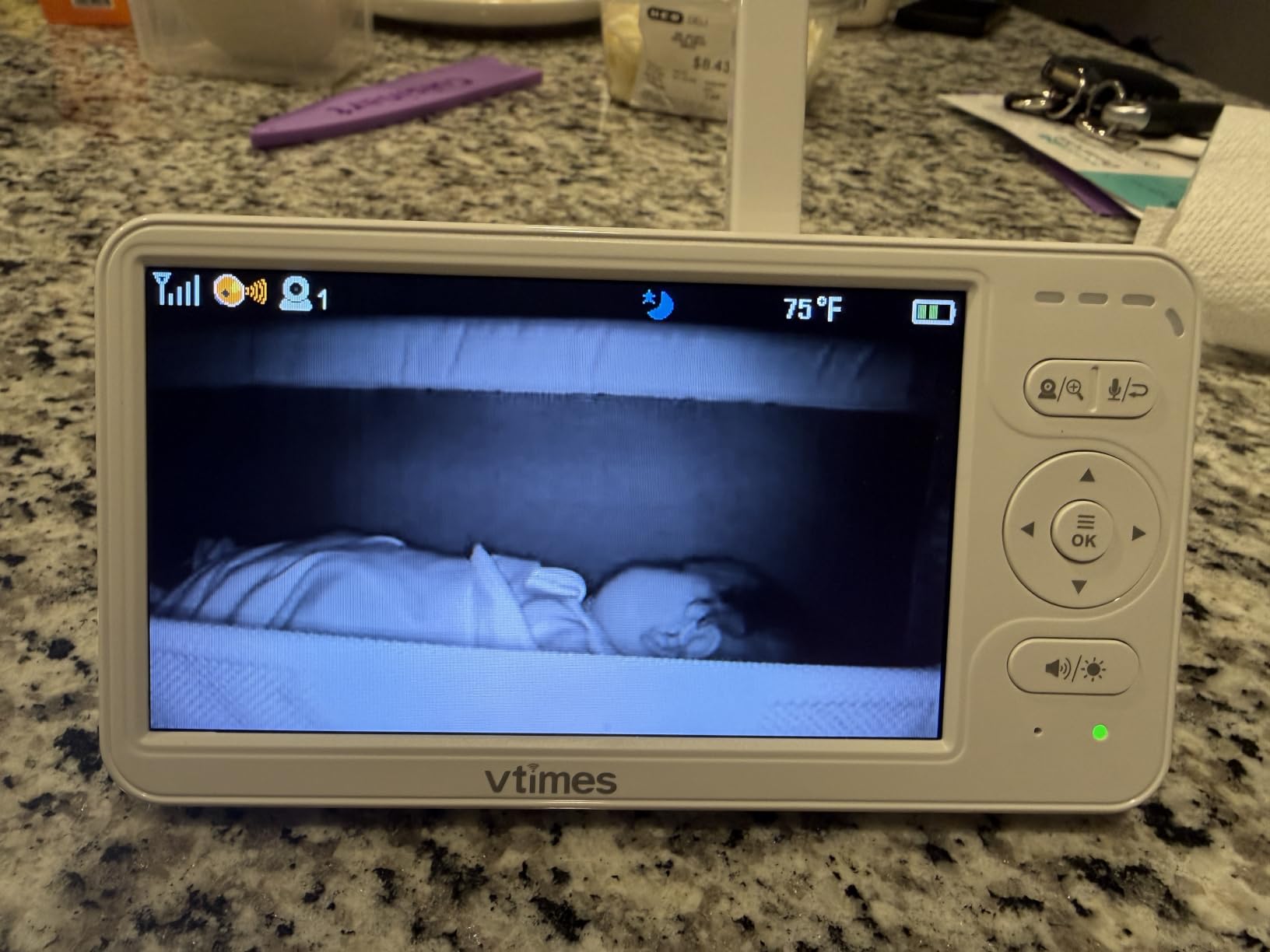 VTimes Baby Monitor with Camera and Audio, No WiFi, 2.4