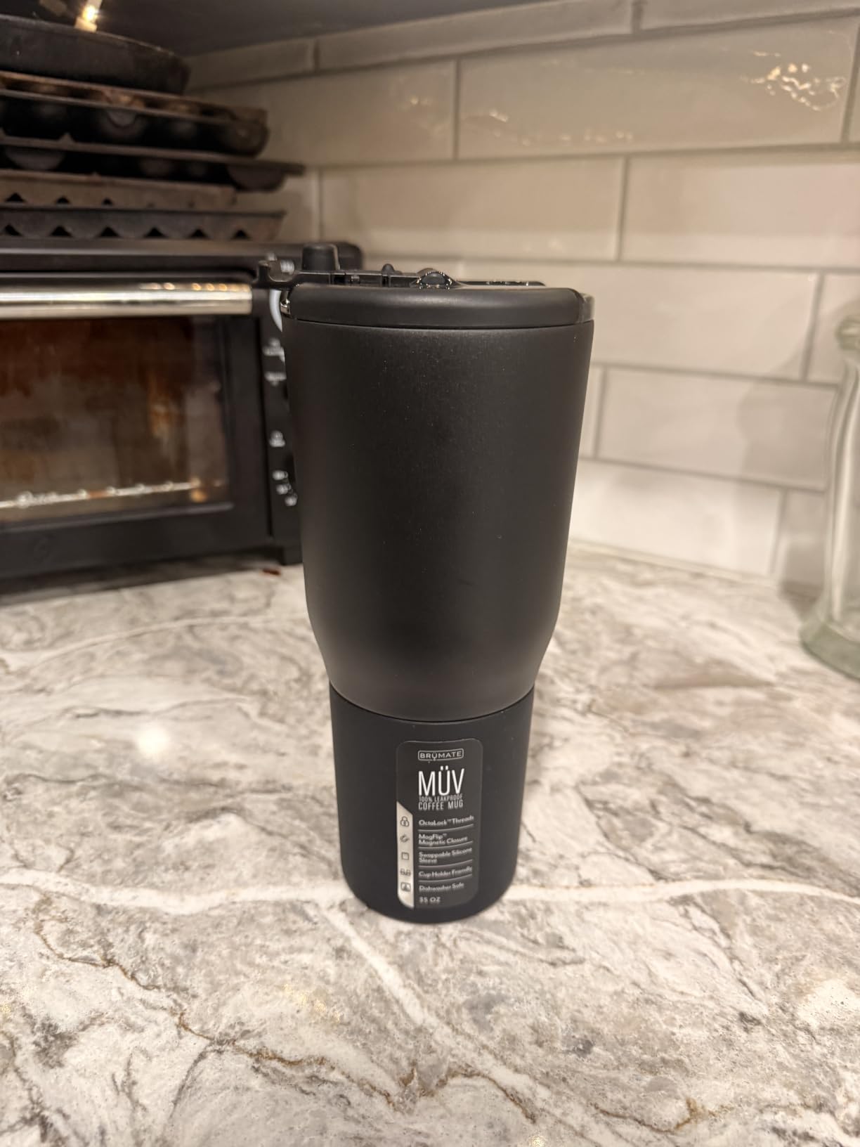 BrüMate Müv - 25oz 100% Leak Proof Insulated Coffee Mug with Handle & Lid - Stainless Steel Coffee Travel Mug - Double Walled Coffee Cup (Mocha) customer photo 1