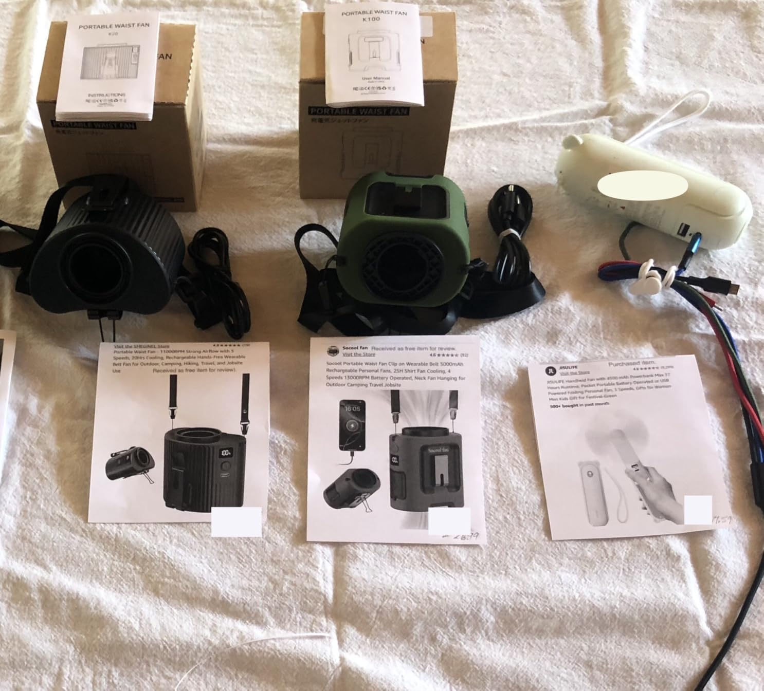 JISULIFE Handheld Fan 8 Plus: 40H Runtime & 4500mAh PowerBank & Flashlight customer photo 1