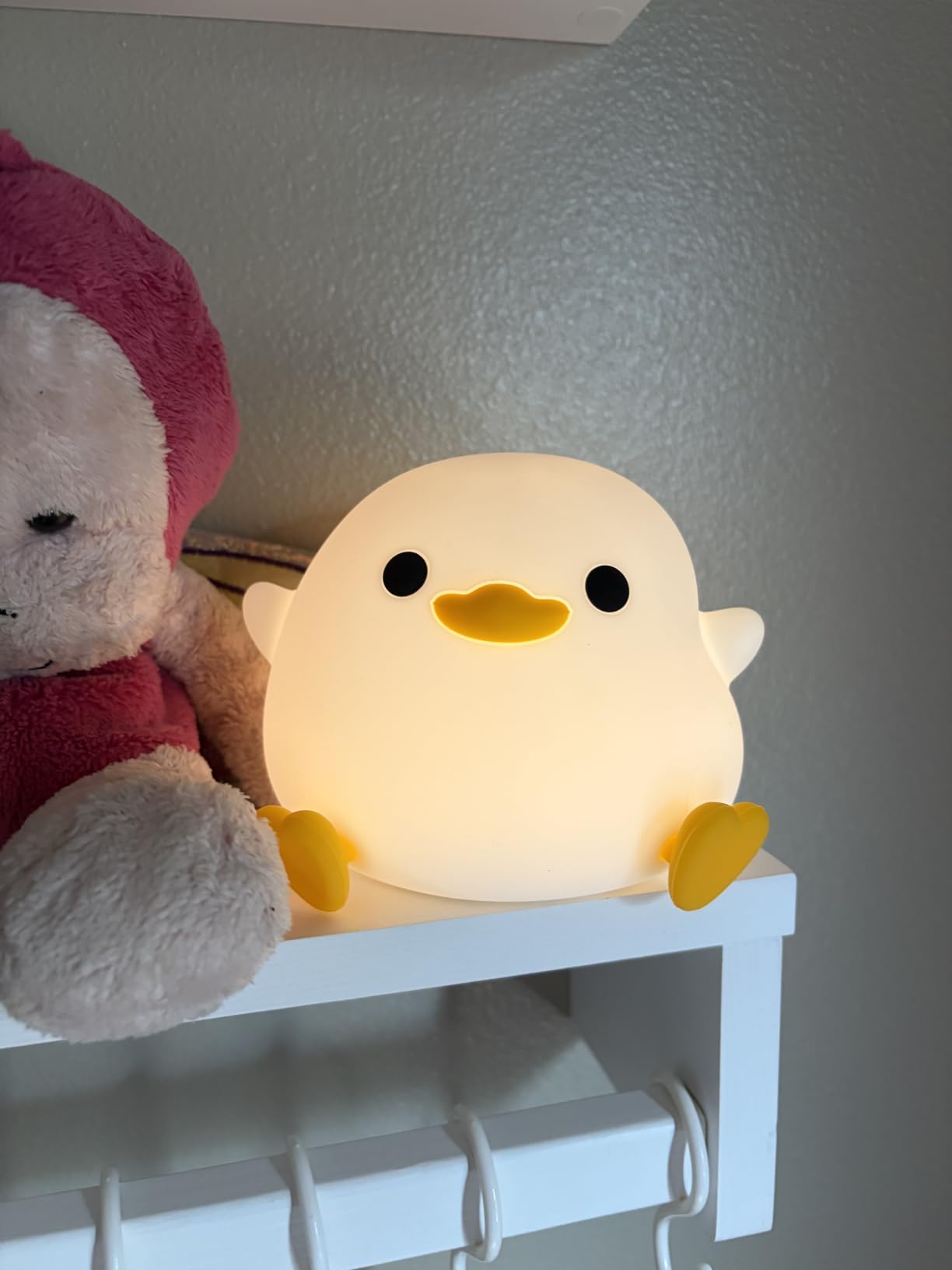 FAMIDUO Duck Night Light, Squishy Silicone Bedside Light for Baby Nursery customer photo 1