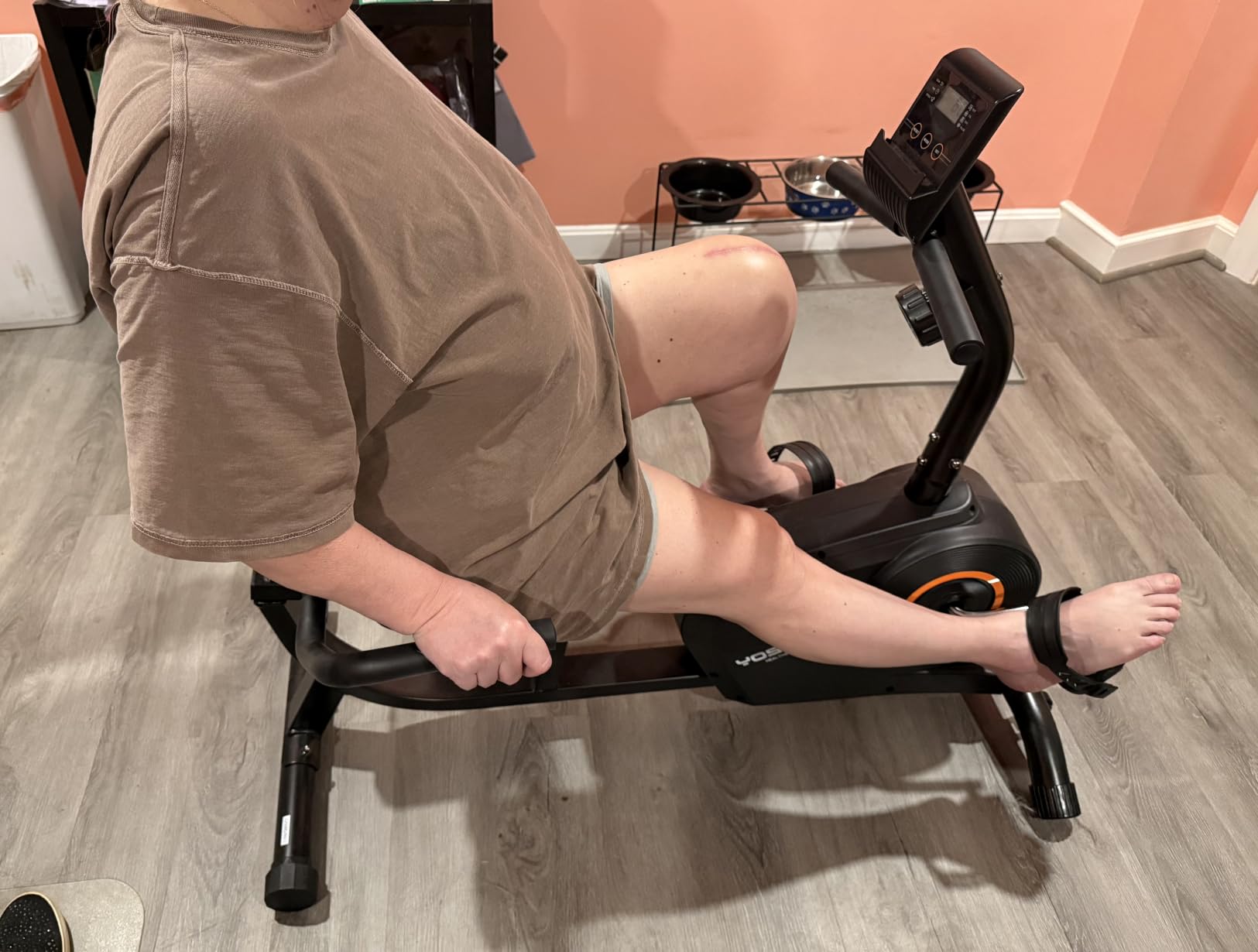 YOSUDA Recumbent Exercise Bike for Home,Magnetic Staionary Bike for Seniors customer photo 2