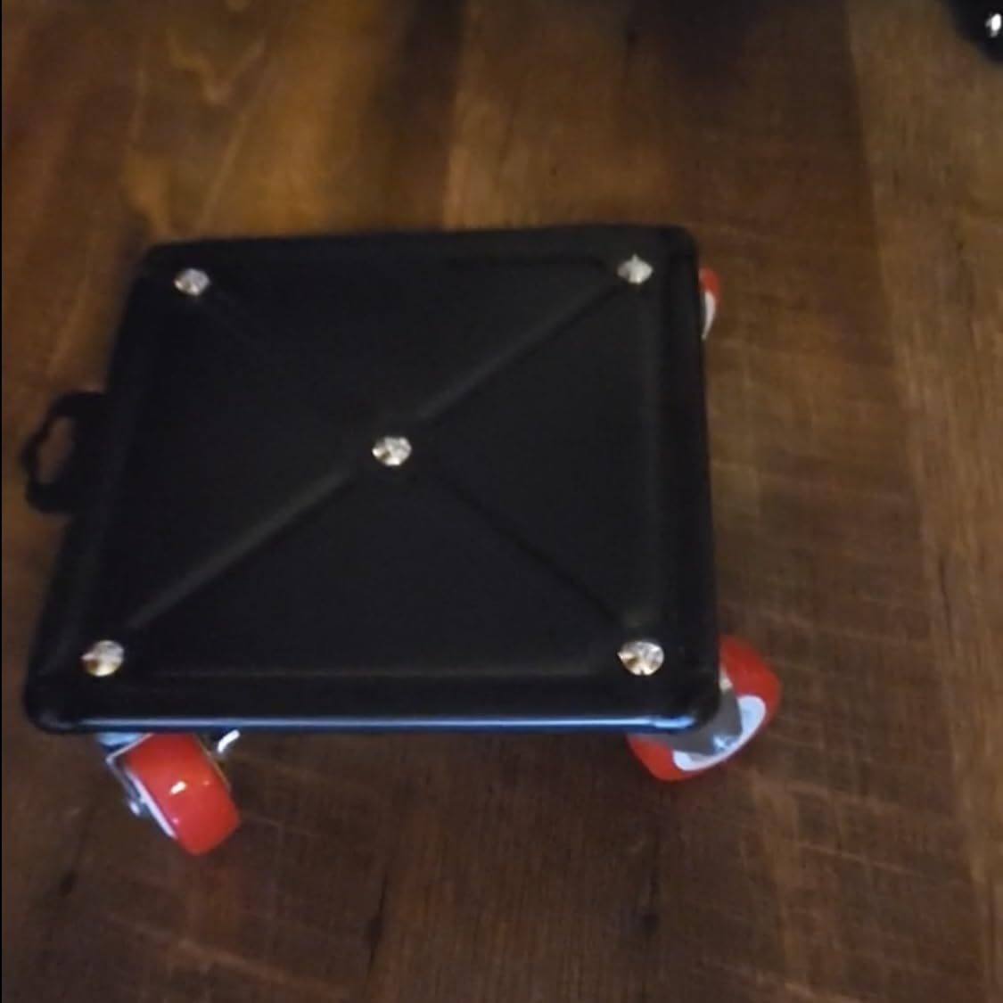 1,500 lb Capacity Furniture Dolly Set, 5.3-Inch Platforms, Red | Carbon Steel Dollies Feature Five Quiet Wheels, Including Locking Casters, Plus a Pry Bar for Washers, Sofas and Cabinets. customer photo 1