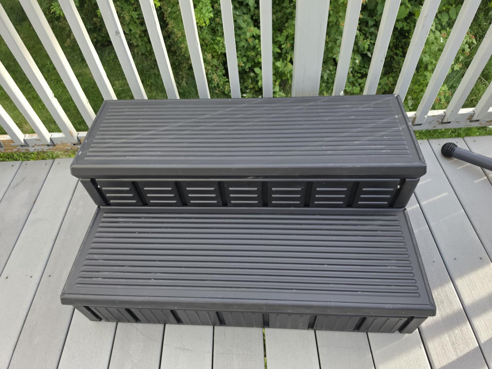 Hot Tub Steps, Outdoor Spa Steps with Storage, Non-Slip & Sturdy Hot Tub Stairs, 36 Inches Long customer photo 1