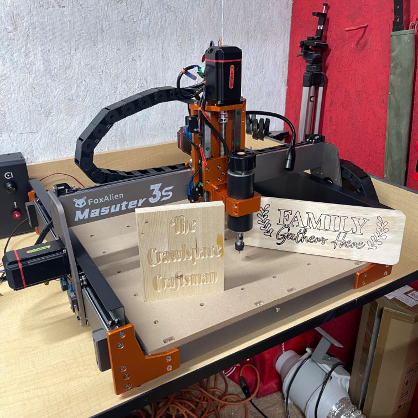 FoxAlien Masuter 3S CNC Router Machine with NEMA 23 Closed-Loop Stepper Motor, 400W Spindle 3 Axis Engraving Milling Machine for Wood Acrylic Aluminum Carving Cutting customer photo 2
