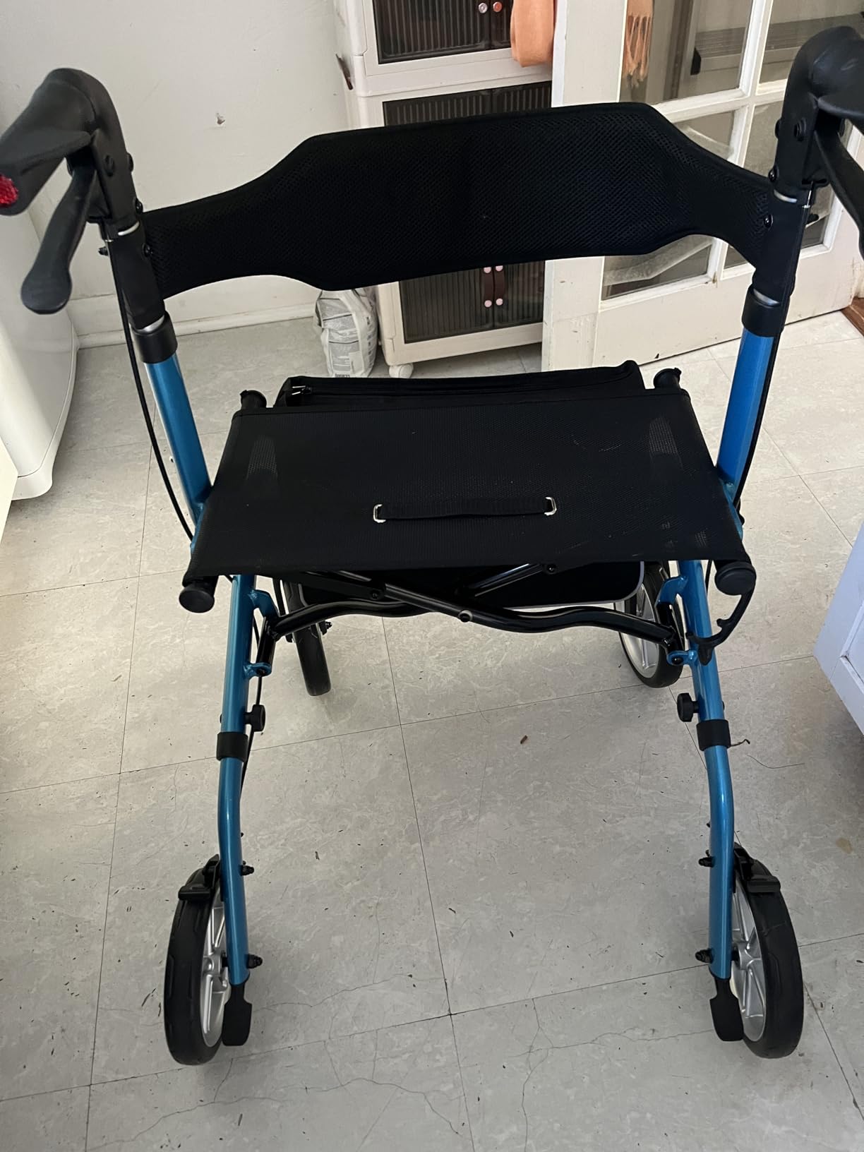 PLANET WALK Super Lightweight Rollator Walker for Seniors, Foldable Rolling Walker with Seat and 8