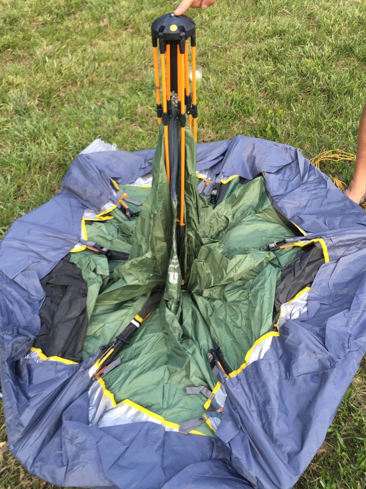Hewolf 2/3/4 Person Camping Tent - Instant Pop Up Waterproof 2 Doors Tent with Easy Setup | 3-Season Hexagonal Dome Design for Family, Hiking & Traveling customer photo 2