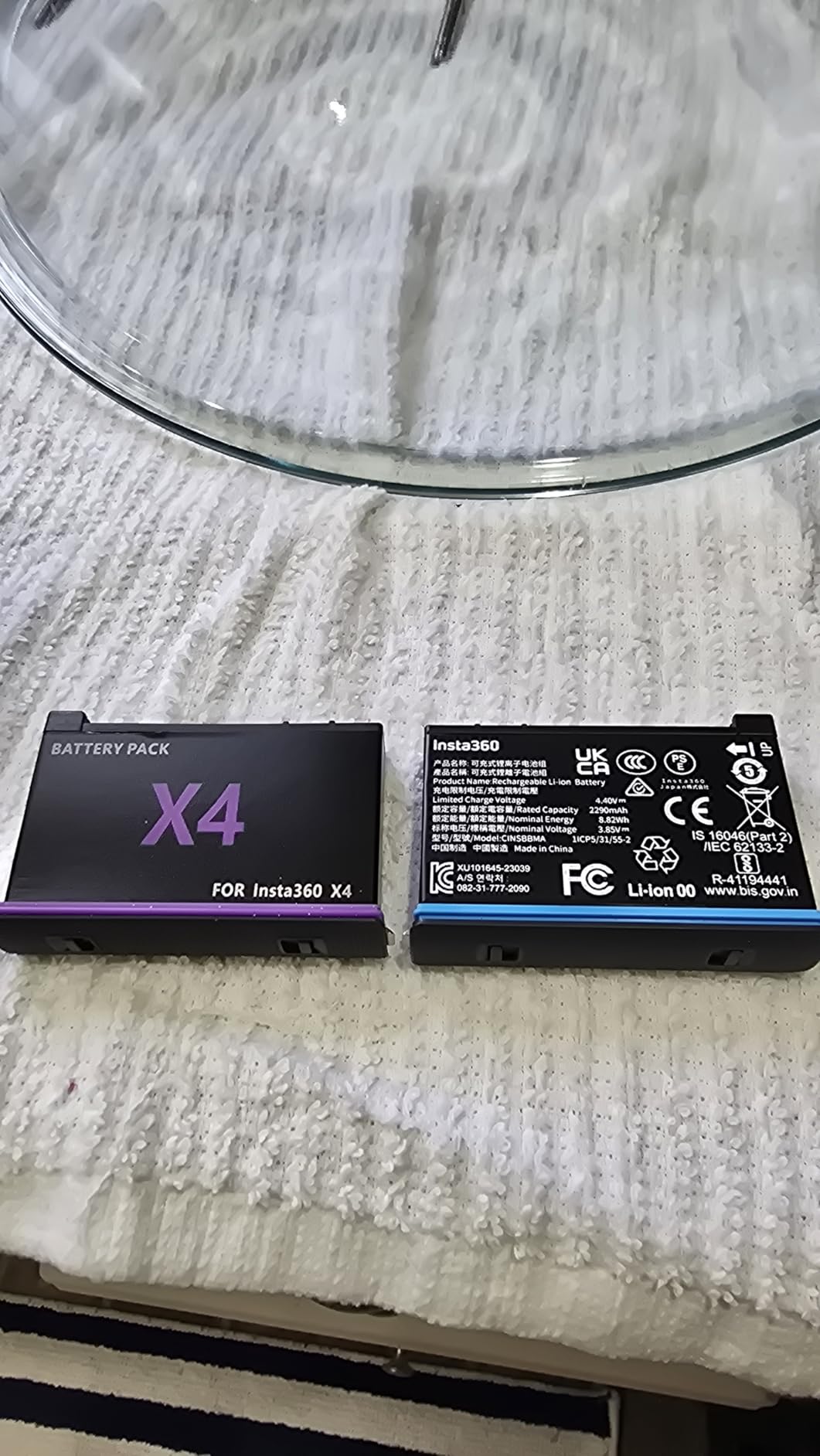 2 Packs Replacement Batteries for FPZMAS Insta360 X4 Battery 2500mAh and LED USB Quick Battery Charger Hub, Replacement Battery Pack Charger for Insta 360 X4 (2 Batteries+ Charging Box) customer photo 1