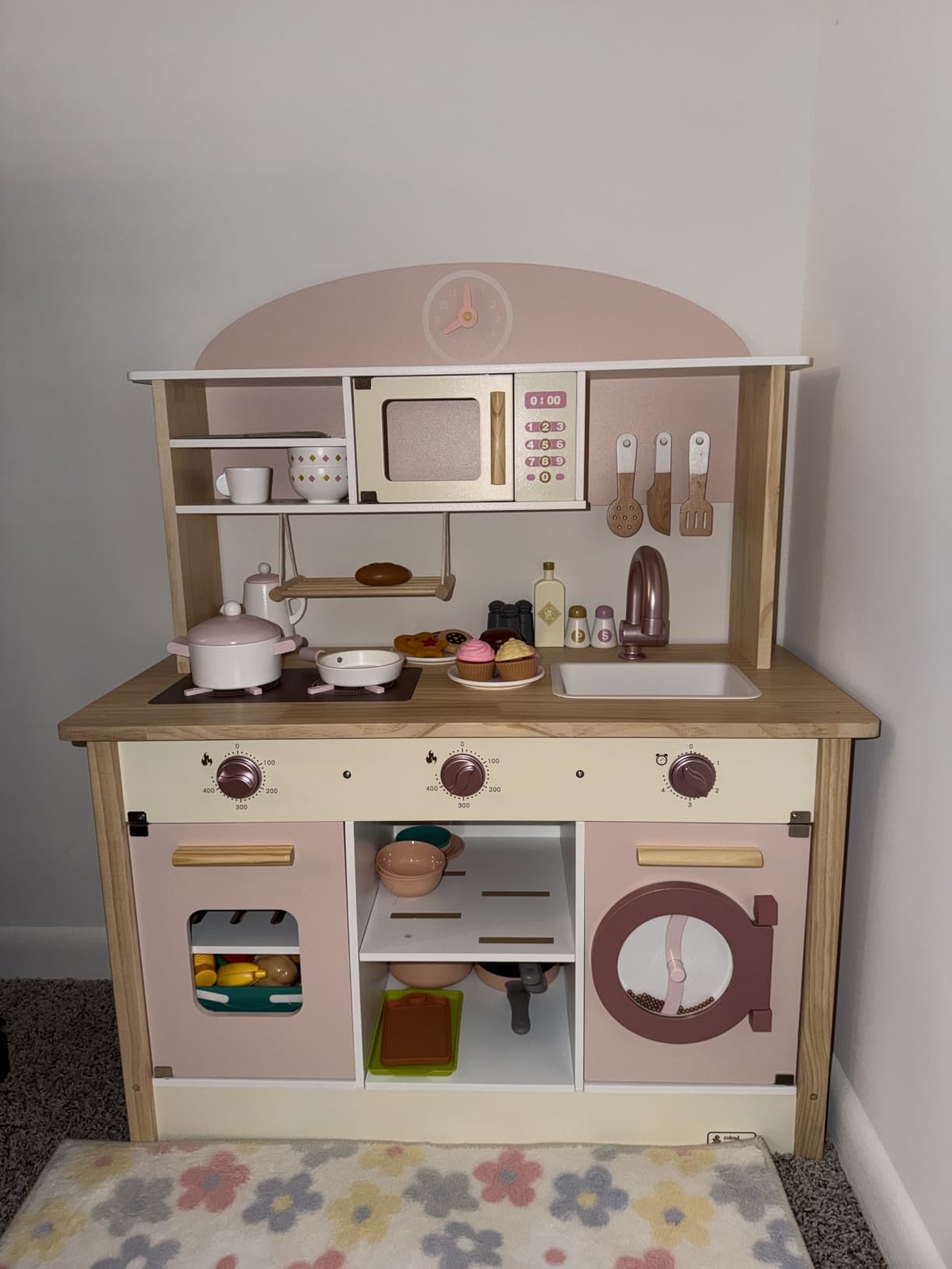 ROBUD Play Kitchen Set, Wooden Play Kitchen customer photo 2