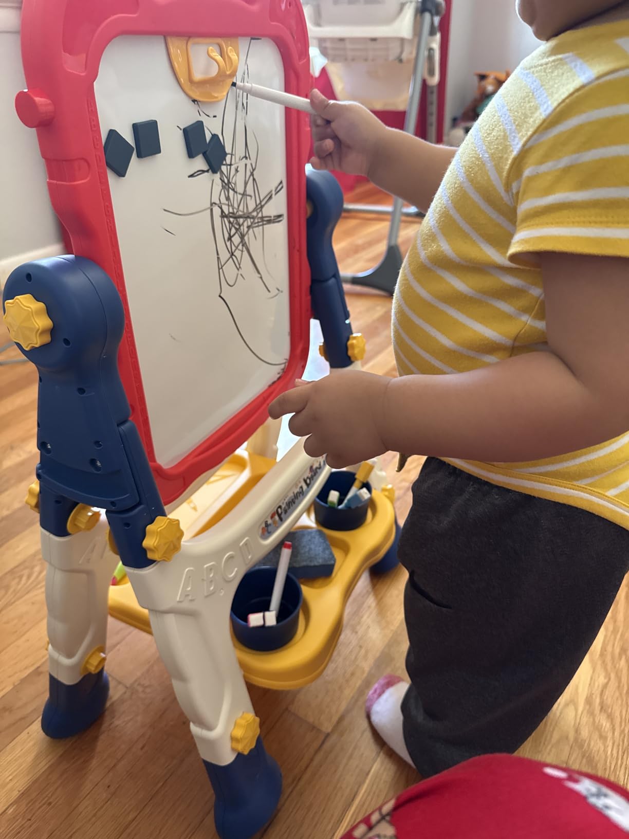 Kids Easel Toddlers Double-Sided Drawing Board Toys 3 4 Year Birthday Gifts customer photo 1
