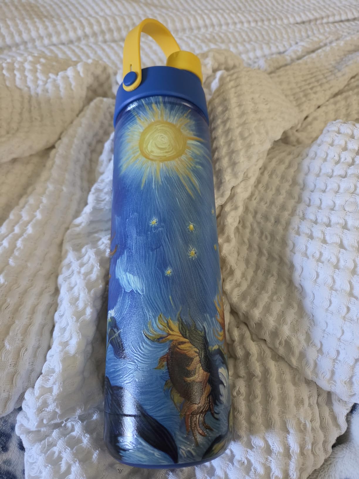 POWCAN 26 oz Insulated Water Bottle with 2-in-1 Straw and Spout Lid, Keep Cold 24H, Leak-Proof, Fits in Car Cup Holder, Stainless Steel Water Bottle for Sports, Travel, and School (Cotton Candy) customer photo 1