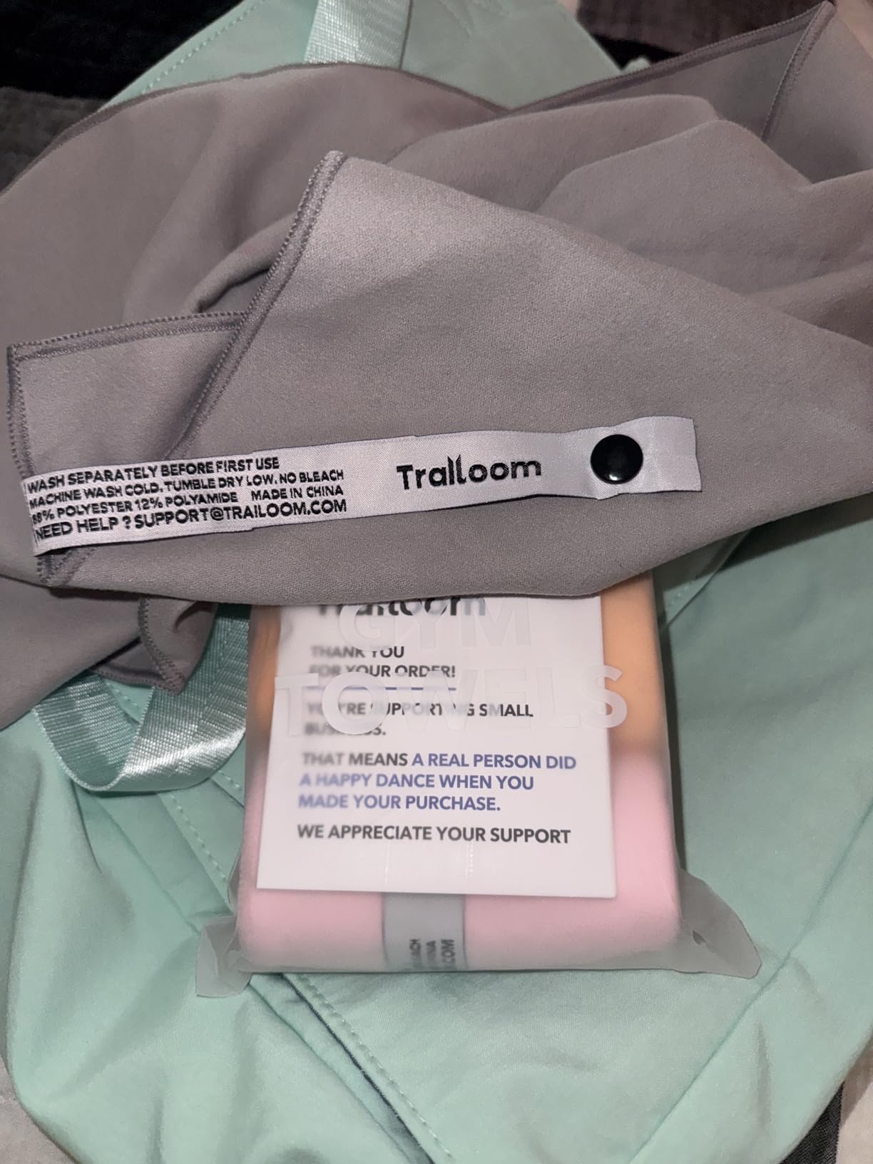 Trailoom Microfiber Gym Towels, Quick Dry, Highly Absorbing, Odor-Free customer photo 2