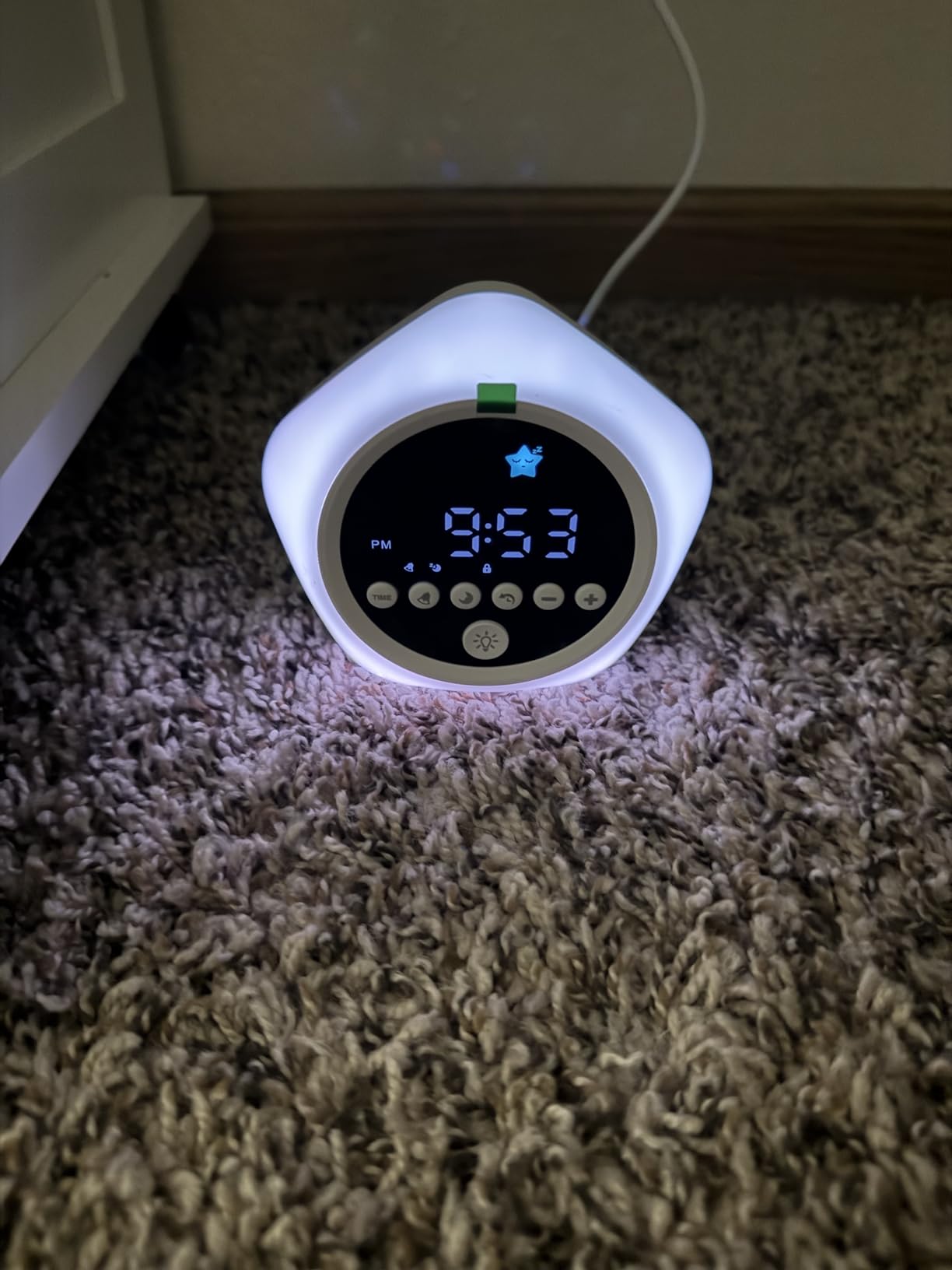 Kids Alarm Clock, Ok to Wake Clock with Green Light Red Light, Toddler Sleep Training Clock for Children customer photo 2