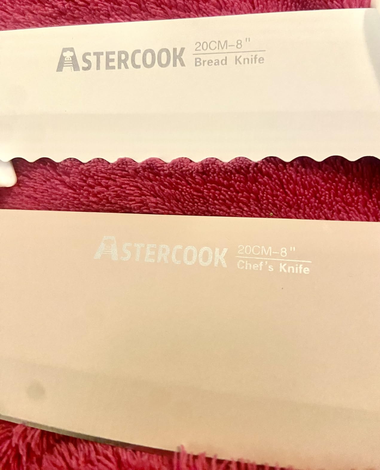 Astercook Knife Set, 13 Pieces Kitchen Knives Set with Healthy Anti-Rust Coating, Dishwasher Safe, Stainless Steel Chef Knife Sets with 6 Blade Guards, Perfect Holiday Gifts for Kitchen customer photo 1