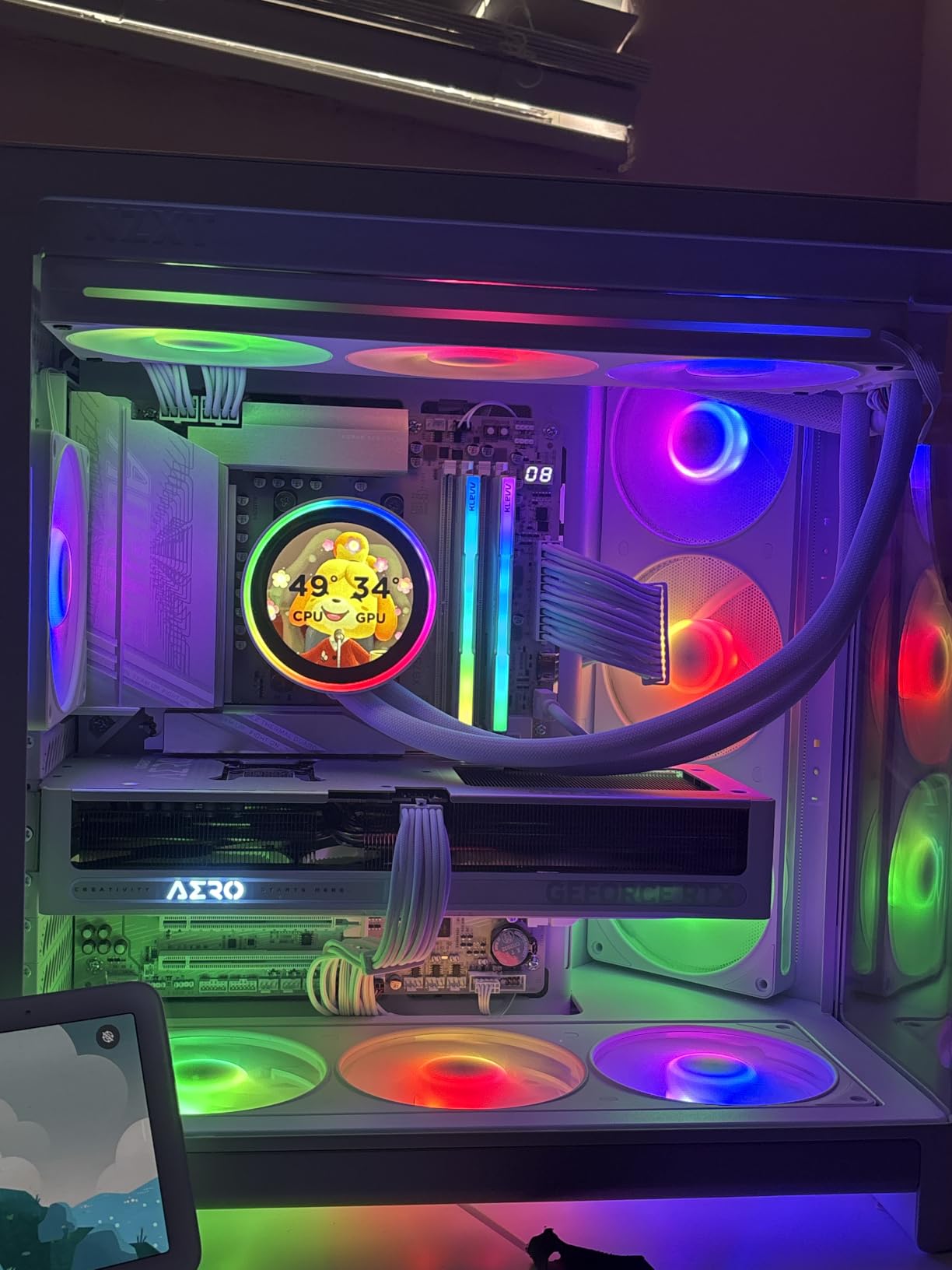 NZXT Kraken Elite 360 RGB - 360mm AIO CPU Cooler, LCD - White customer photo 2