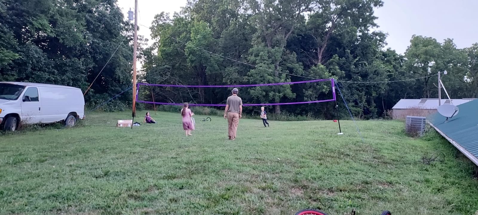 SPOYNAL 32FT Outdoor Portable Volleyball Net Set, Adjustable Height & Winch customer photo 2