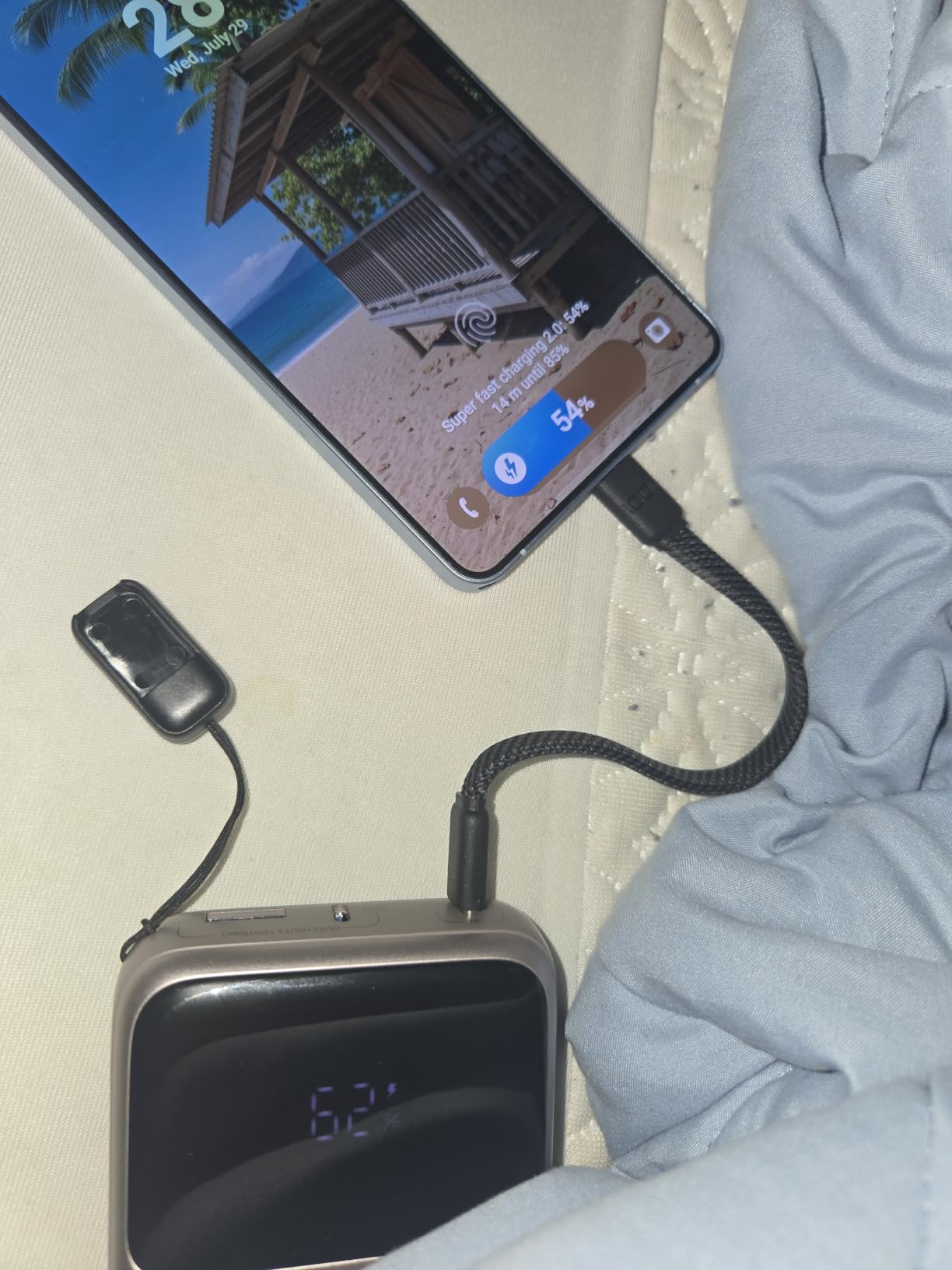INIU Laptop Power Bank, Smallest 20000mAh 65W Fast Charging Battery Pack | USB C Cable, Flight-Safe, Travel Essentials, Portable Charger for MacBook Pro, Steam Deck, iPhone, iPad etc customer photo 1