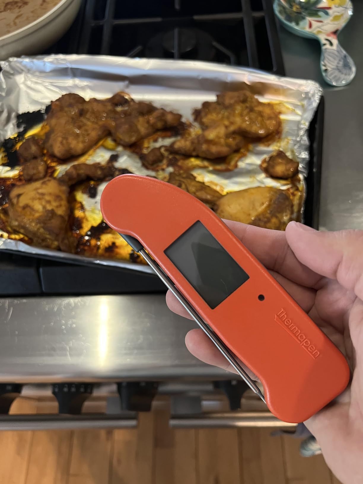 ThermoWorks Thermapen ONE, No. 1 Recommended Instant-Read Thermometer - Cayenne Pepper Red customer photo 2