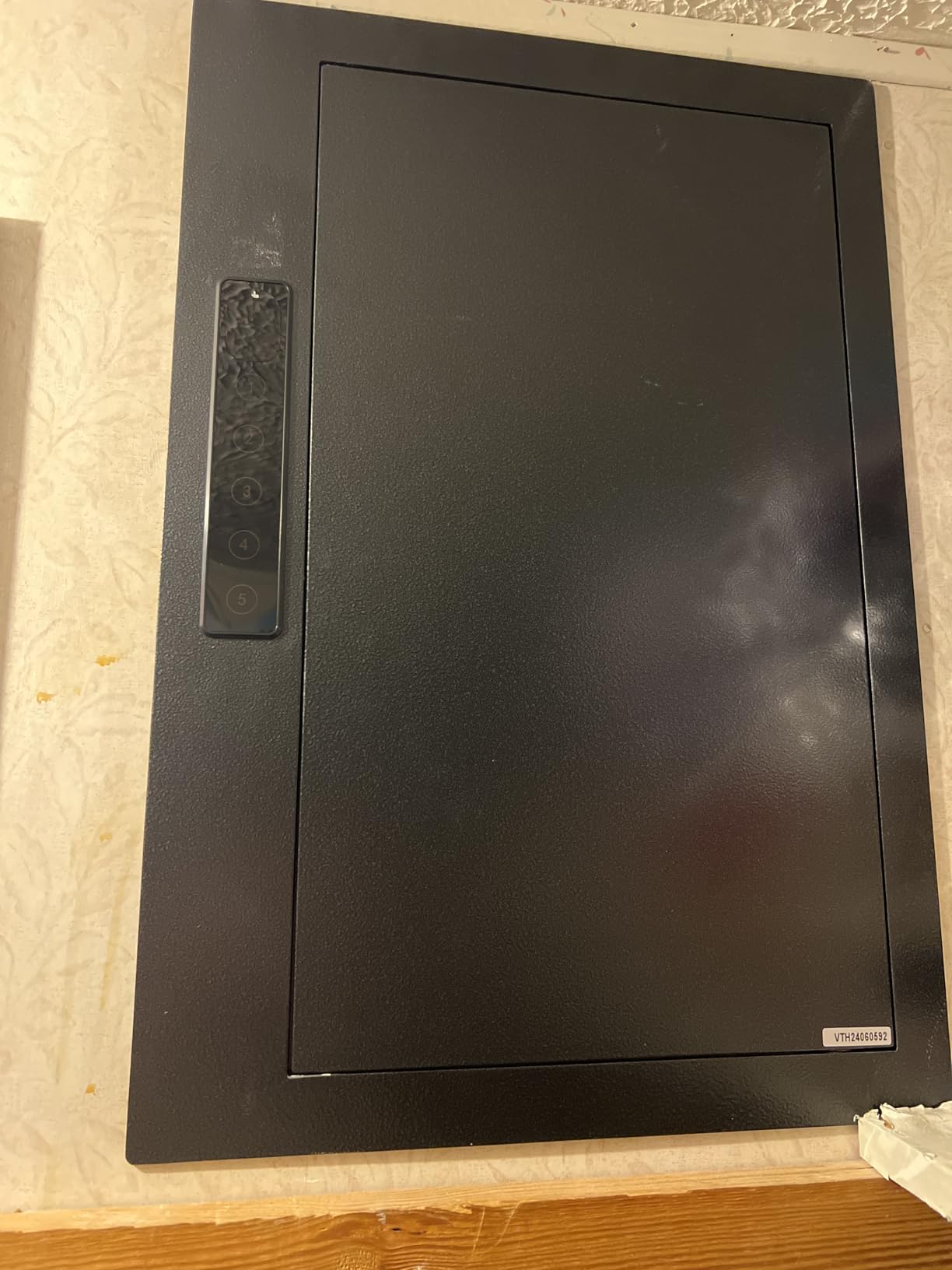 Grimtron Quick Access Electronic Wall Safe with Removable Shelves & Hooks customer photo 1