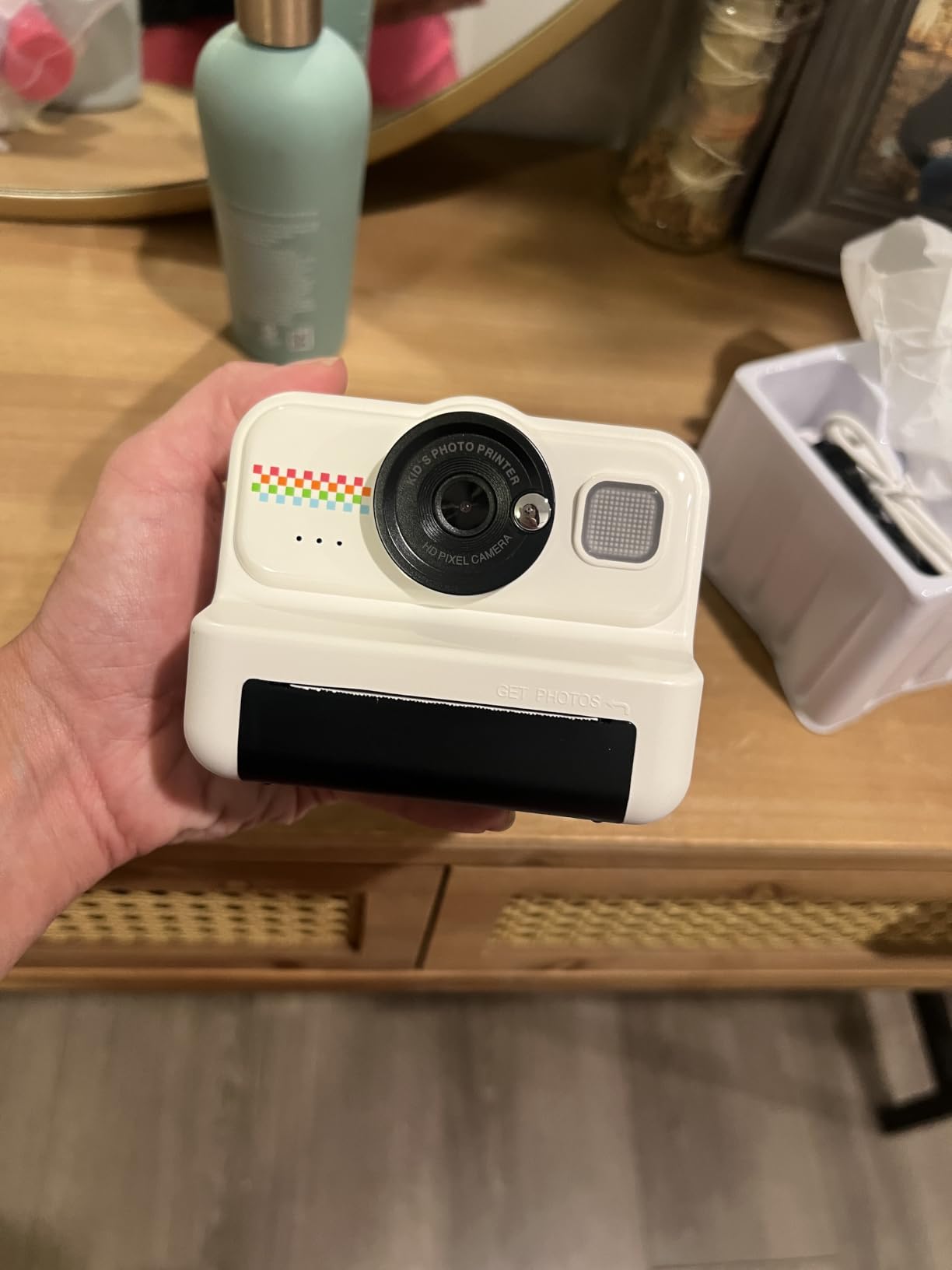 HiMont Kids Instant Print Camera, 1080P HD Kids Camera Instant Print with 3 Rolls Print Paper & 32GB Card, Ideal Kid Toys Gifts for Boys & Girls Age 3-14 (Black) customer photo 1