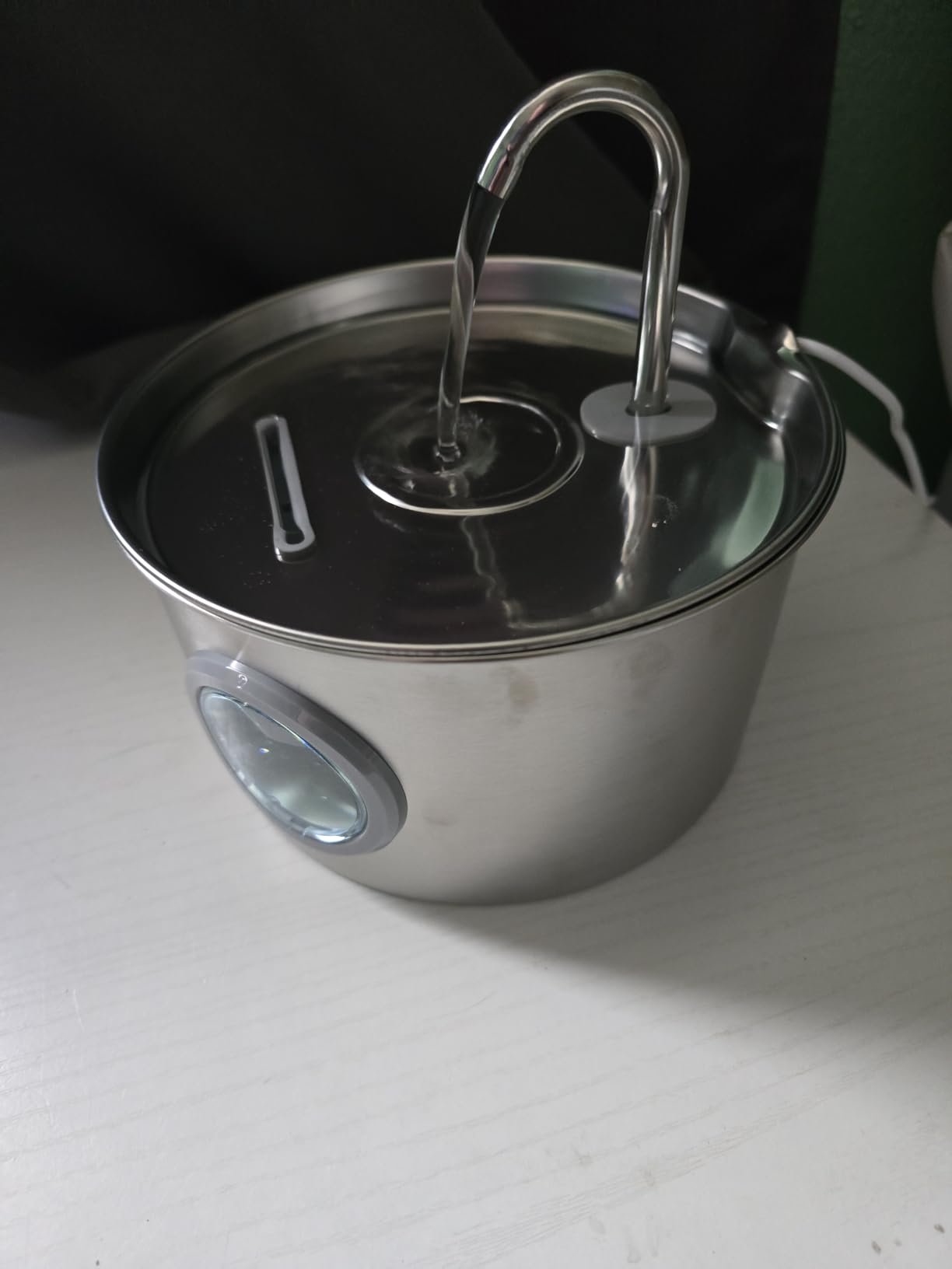 Cat Water Fountain Stainless Steel: 74oz/2.2L Cat Fountain for Drinking customer photo 1