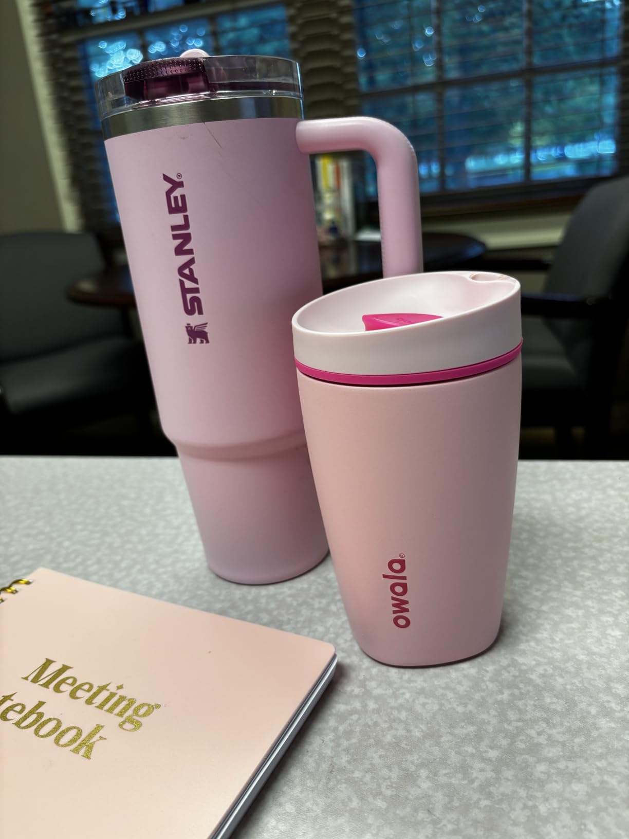Owala SmoothSip Slider Insulated Stainless Steel Coffee Tumbler, Reusable Iced Coffee Cup, Hot Coffee Travel Mug, BPA Free 12 oz, Vanilla Bean customer photo 2