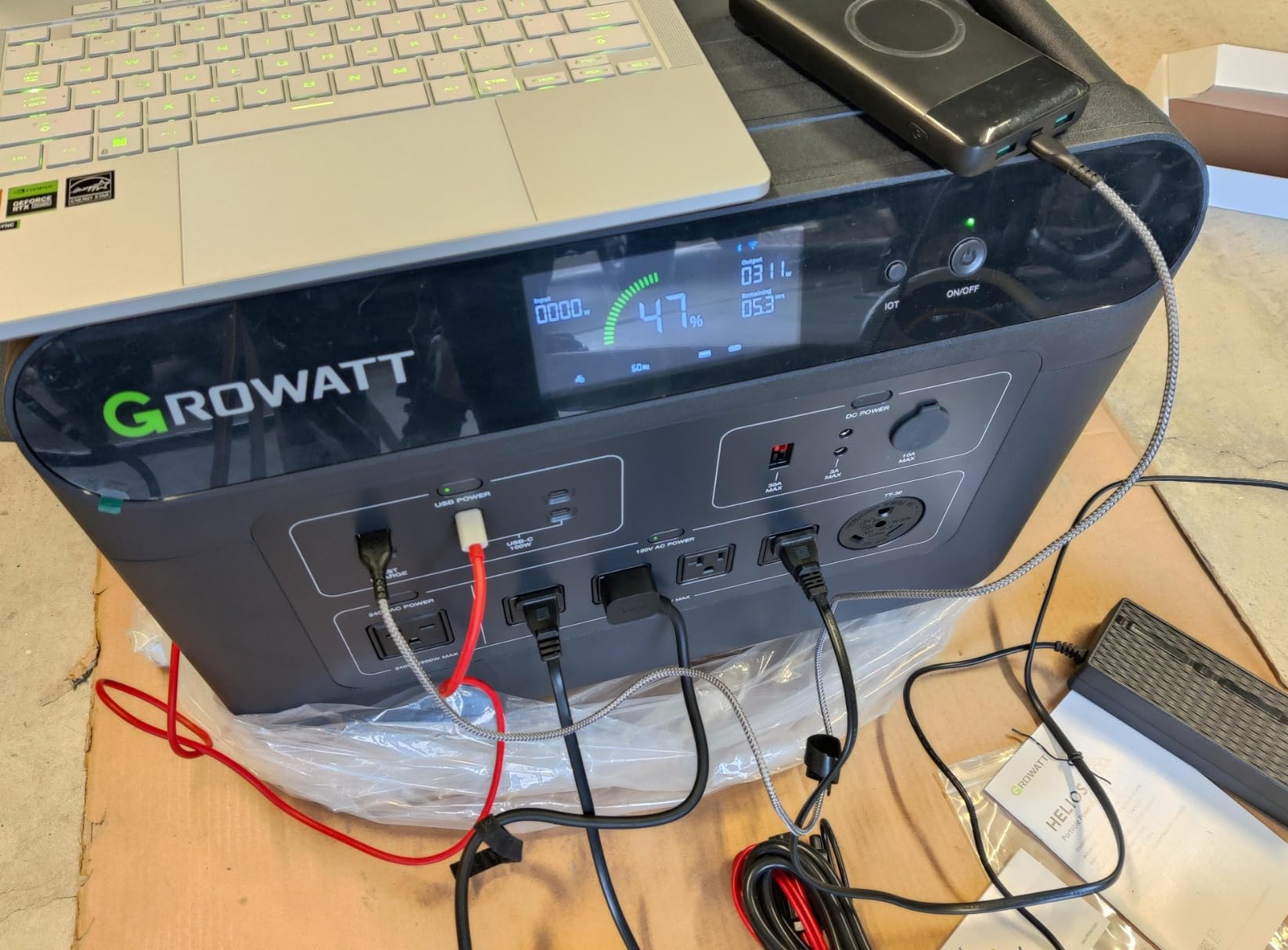 GROWATT HELIOS 3600 Portable Power Station with 400W Solar Panel customer photo 1