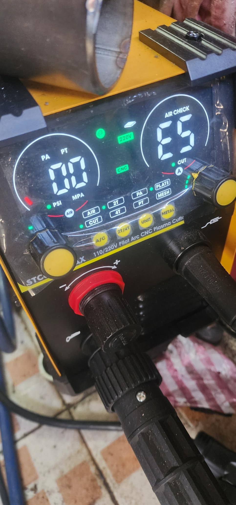 SILATU 75A Plasma Cutter Machine, HF Pilot Arc, 110V/220V, 1'' Max Cut customer photo 2