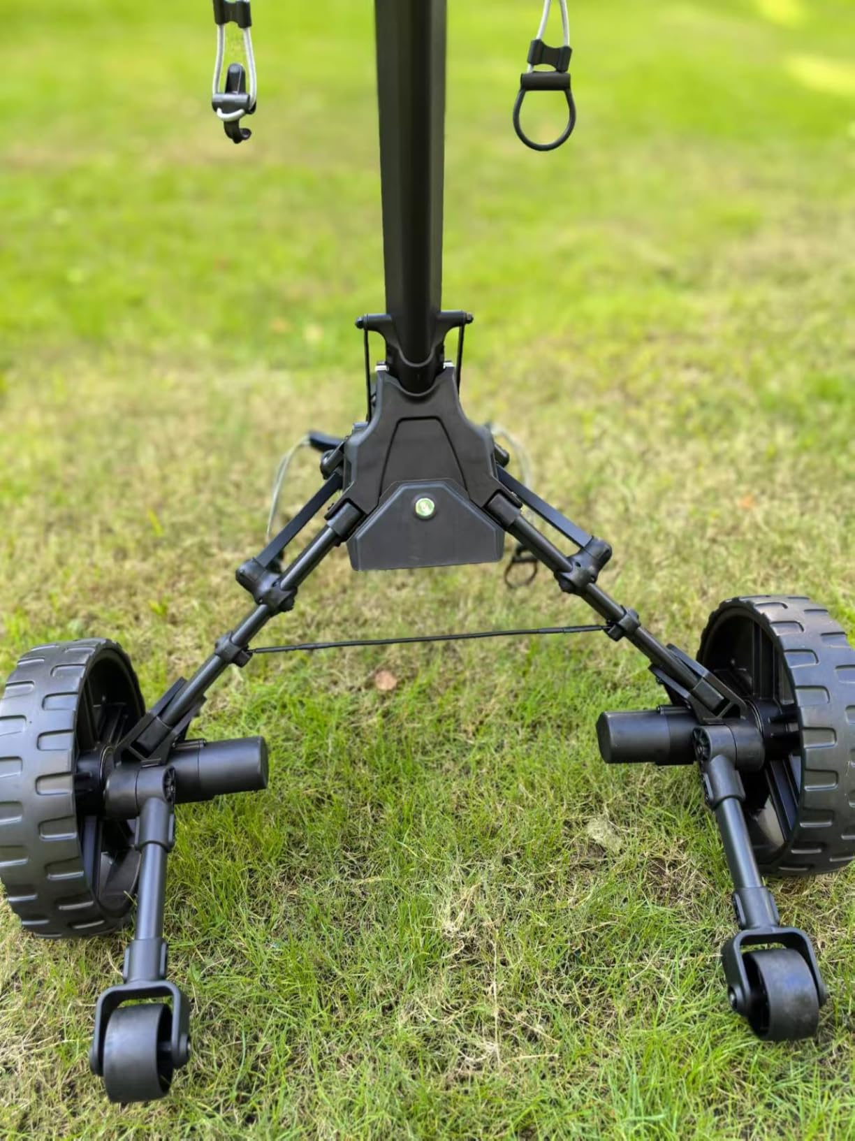 KVV Electric Golf Push Cart with Remote Control, Super Compact and Lightweight Electric Golf Cart,Smallest Folding Size Electric Golf Cart, Suitable for All Terrains, and (Charcoal) customer photo 2