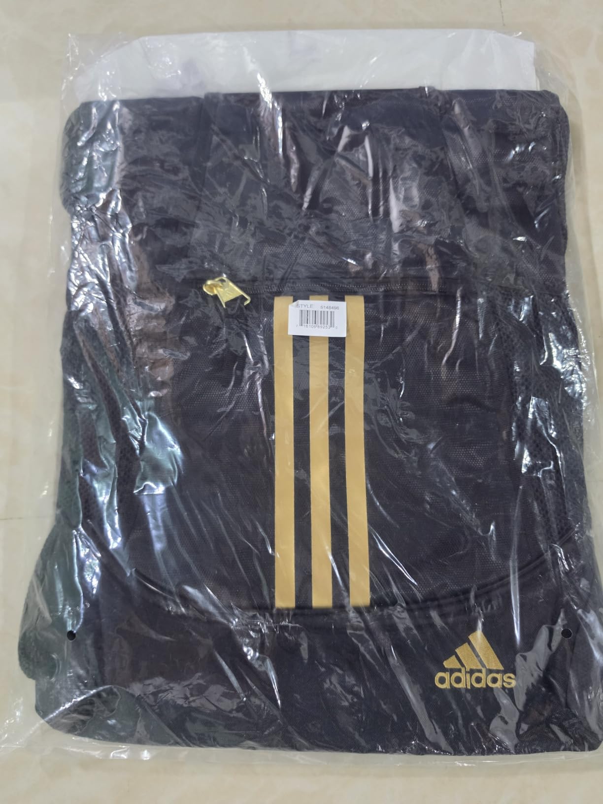 adidas Alliance Sackpack – Drawstring Backpack for Sports, Small Gym Bag, Black/3, OSFA customer photo 1