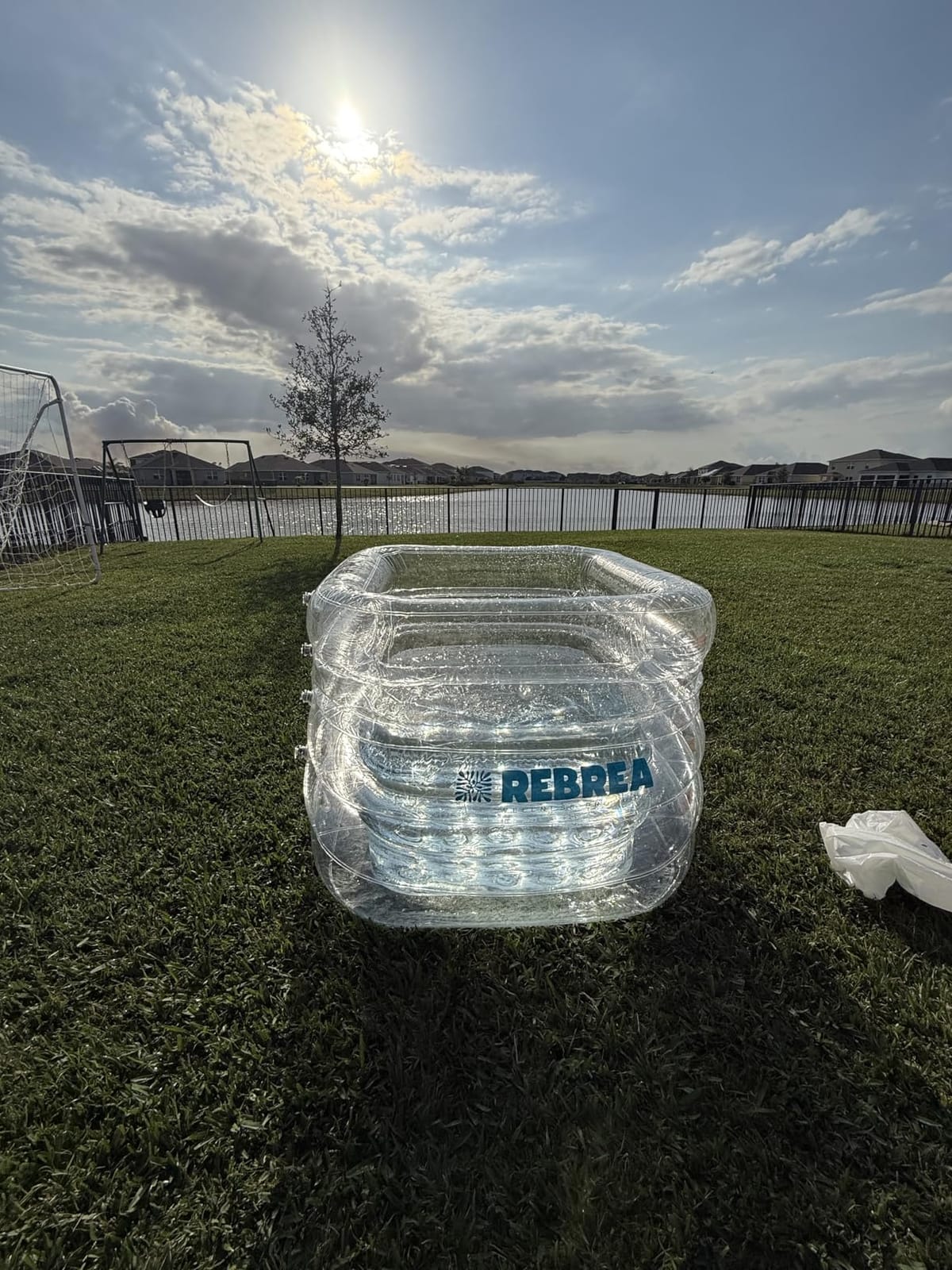 Inflatable Ice Bath Tub -XL Clear See Through - Ice Plunge Tub for Cold Water Therapy - Portable Cold Plunge Tub - Indoor & Outdoor - Inflatable Tub for Adults - Ice Tub for Athletes - Cold Tub customer photo 2