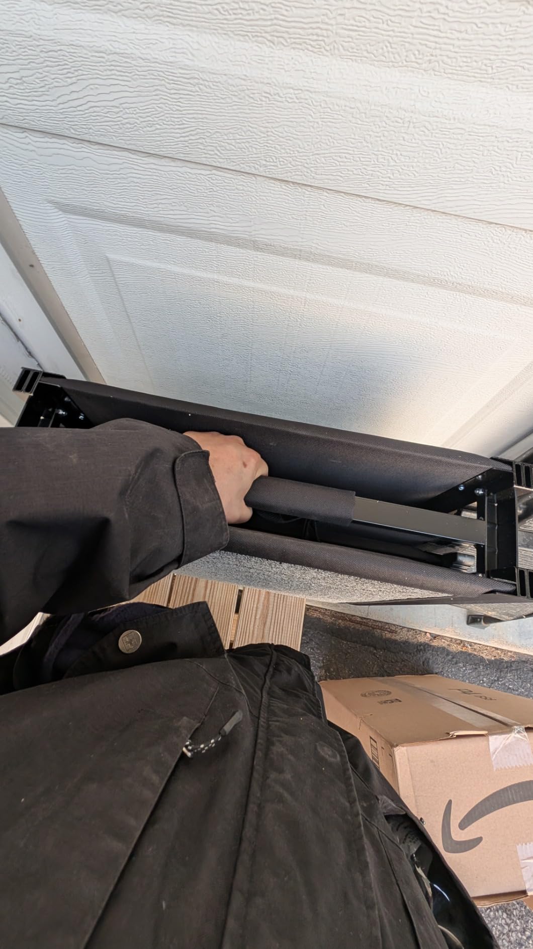 Dog Ramp for Car 𝟕𝟏”𝐱𝟐𝟎” Large Folding Pet Stair Ramps for Truck, SUV, with Non-Slip Surface, Up to 250LBS, Outdoor Dog Car Ramp for Medium & Large Dogs, Portable Pet Steps customer photo 2