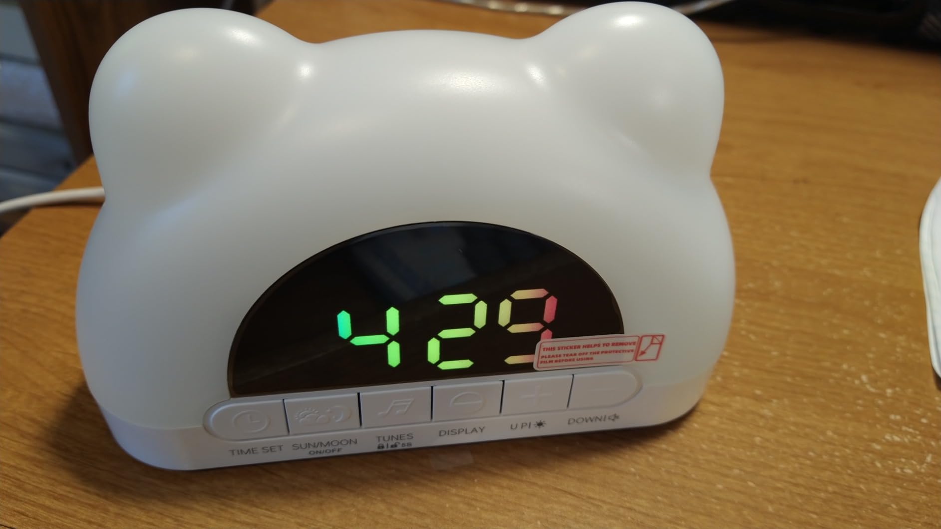 Azyh Alarm Clock for Kids, Ok to Wake Clock with Green Light Red Light, Children's Sleep Trainer,10 Ringtones,3 Brightness, Dual Alarms, Digital Alarm Clock for Adults Boy Girl Toddler Bedroom customer photo 1