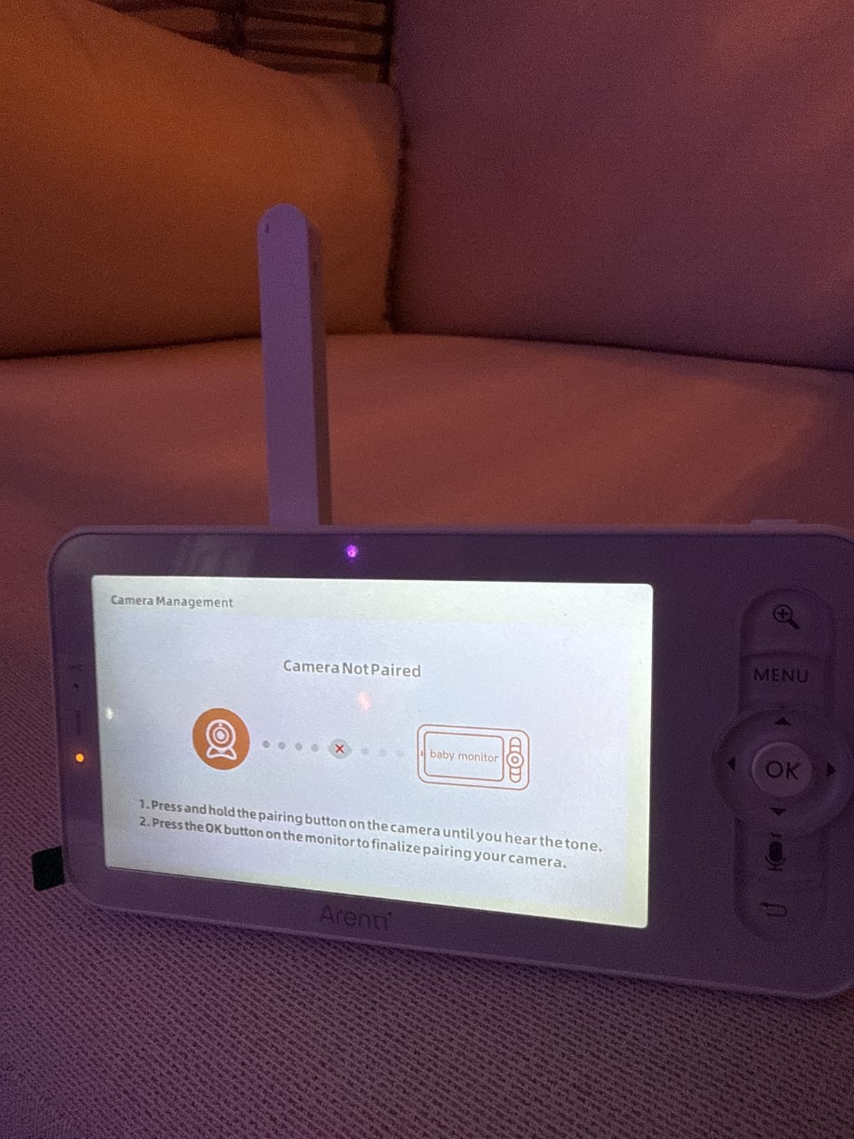 ARENTI Baby Monitor 2 Cameras D3 Set, 3MP WiFi 6, 5