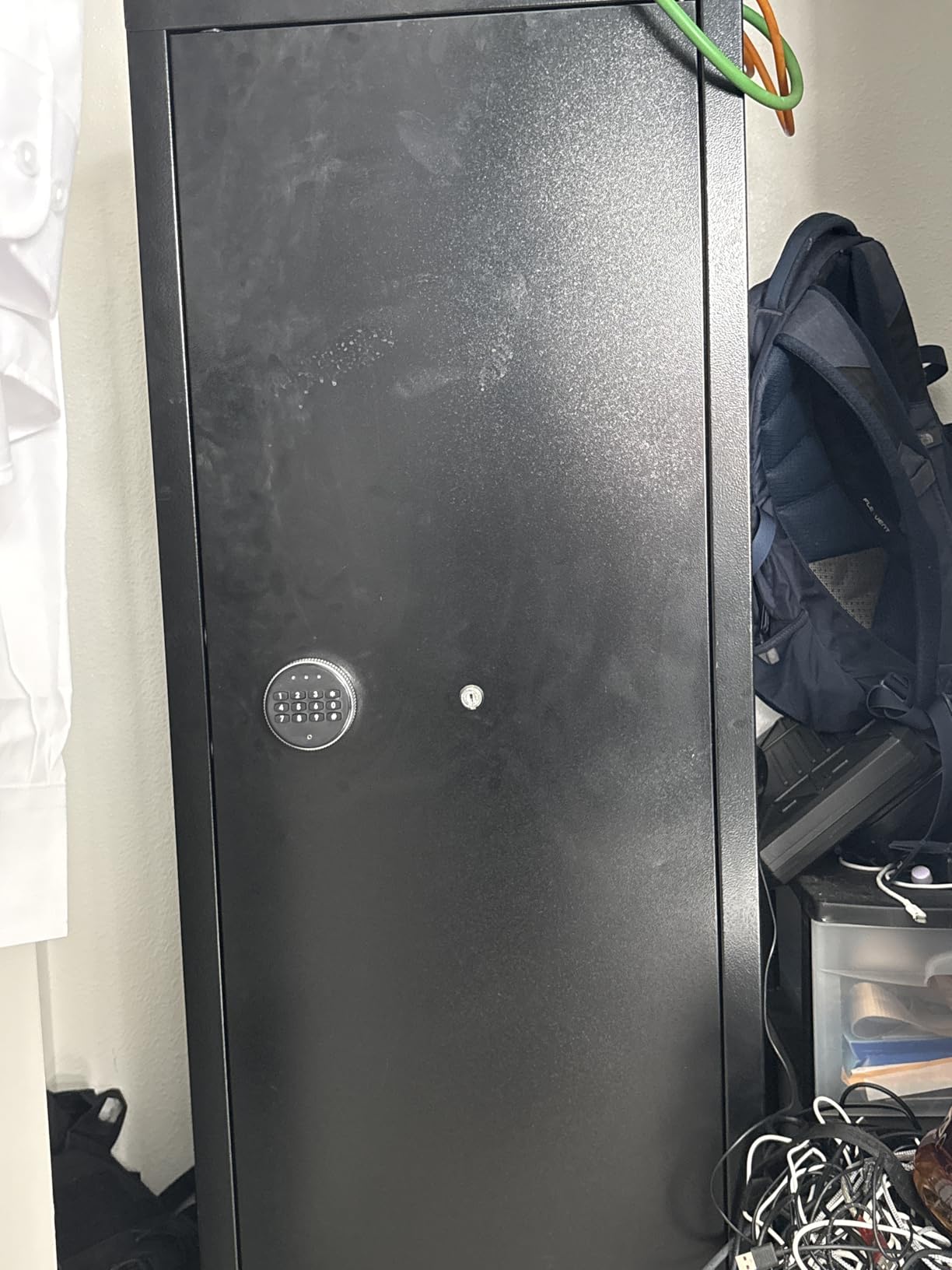 Superday 14-16 Rifle Gun Safe with Keyboard, Quick Access Large Gun Safe for Rifles, Locking Fireproof Gun Cabinet Rifle Safe with Gun Safes Pockets and Adjustable Rifle Rack for Home, Office(Black) customer photo 2