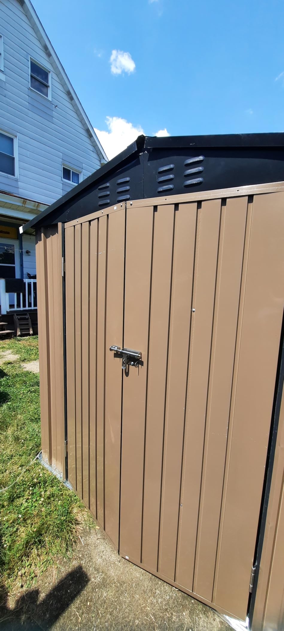 Patiowell 6x4 FT Outdoor Storage Shed, Metal Outdoor Sheds with Vents&Lock customer photo 2