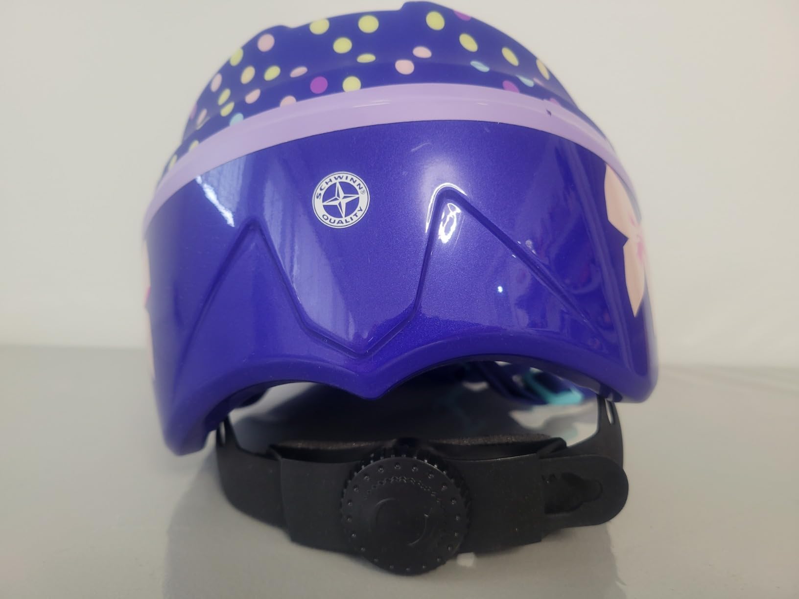 Schwinn Classic Bike Helmet for Kids, Purple Polkadots, Helmet for Kids Ages 1-3, Ultra Lightweight, Adjustable Dial, Full Coverage with Vented Airflow, Infant and Toddler Bike Helmet customer photo 2