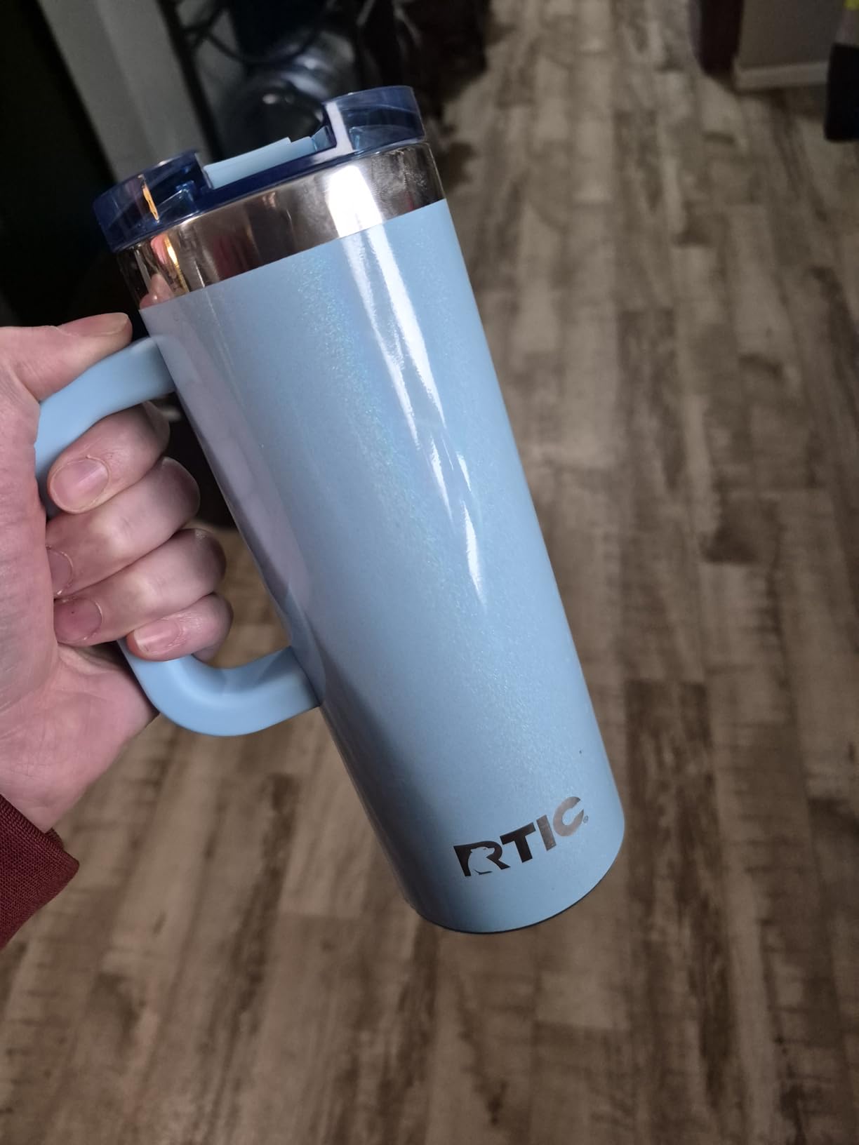 RTIC 20oz Road Trip Travel Mug with Lid and Handle, Ceramic Lined, Black customer photo 1