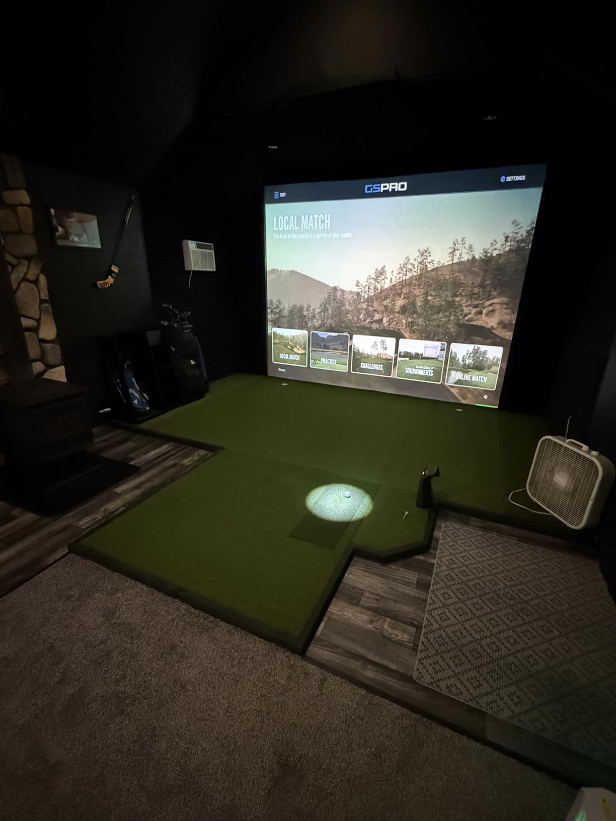 amazgolf Golf Simulator Impact Screen（118 * 78 98 * 98 118 * 118 118 * 138） for Golf Training, Indoor Golf Simulators, Washable Golf Impact Screen for Golf Practice customer photo 1
