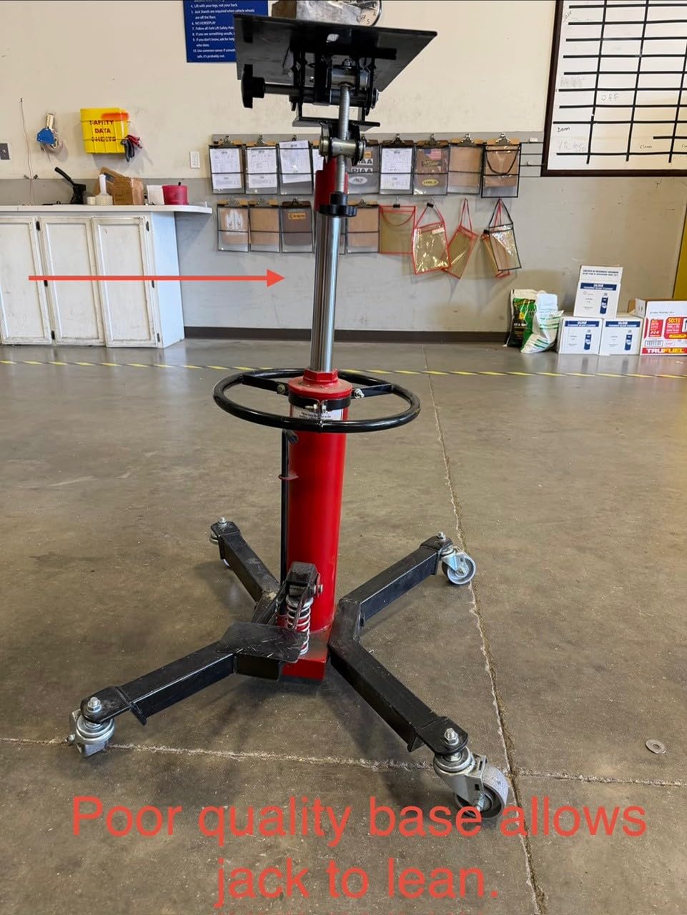 Transmission Jack 1660 lbs/ 0.75 Ton Capacity Hydraulic Telescopic Transmission Jack 34