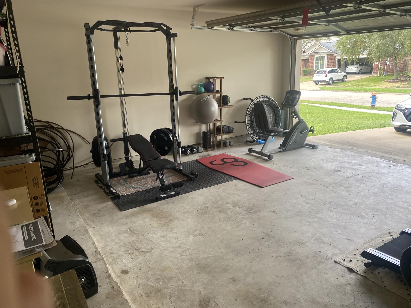 OPPSDECOR All-in-One Adjustable Smith Machine with LAT-Pull Down System customer photo 1