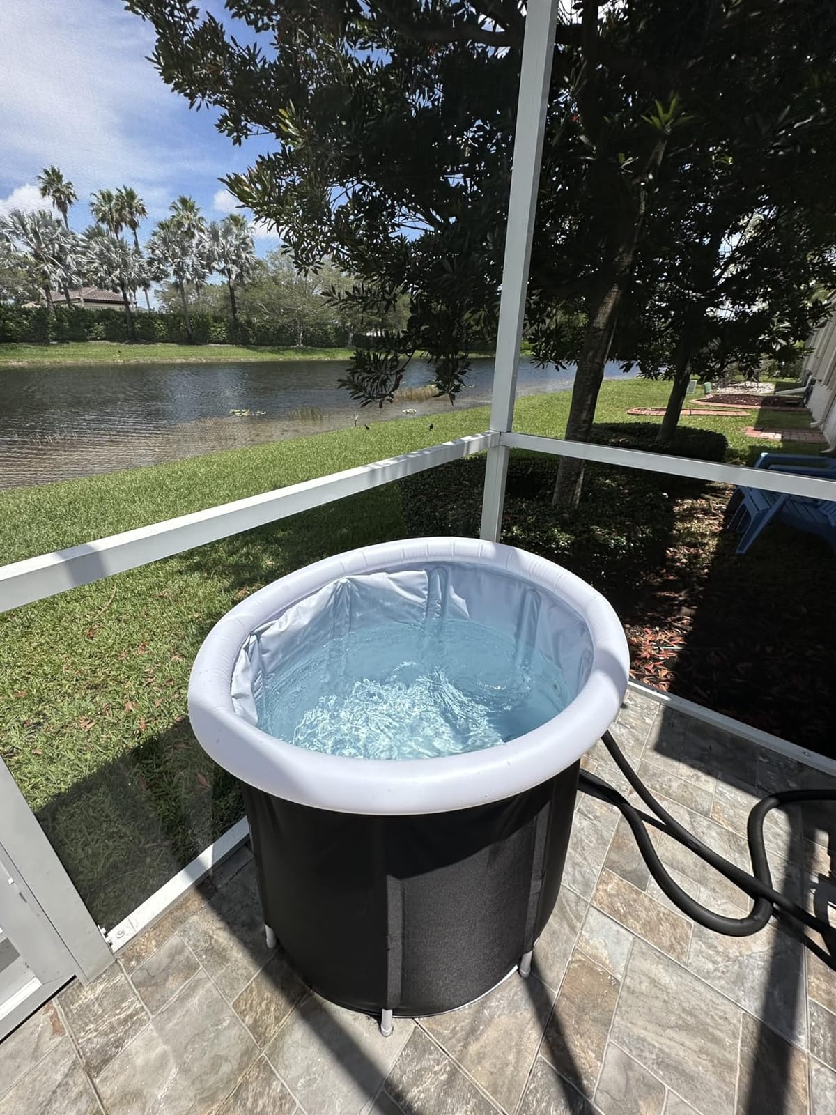 Diveblast Cold Plunge Tub With Water Chiller, Pump and Filter - Low Consumption 2/3 HP Cold Plunge Chiller - Cools Water Down to 39°F customer photo 1