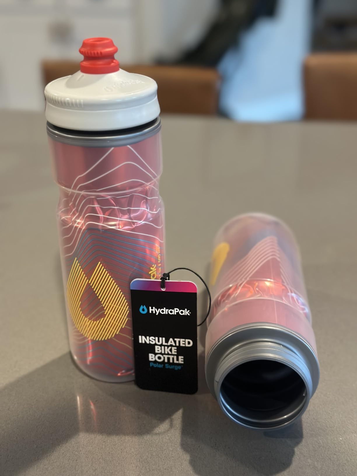 HydraPak Polar Surge Insulated Bike Water Bottle (24oz, Ascent Black) customer photo 1